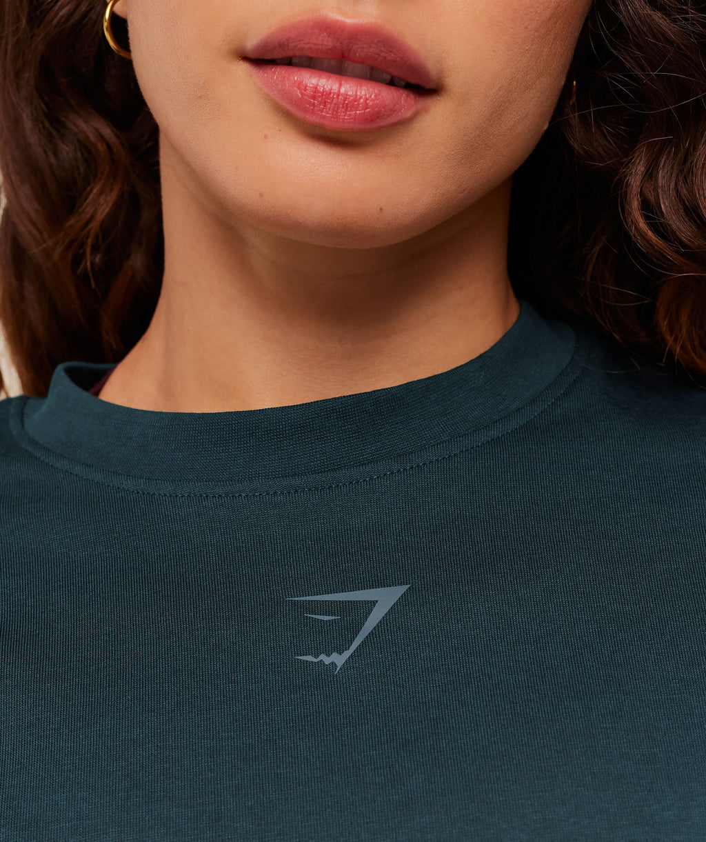GS Power Oversized T-Shirt - Deep Petrol Blue — imagem 6