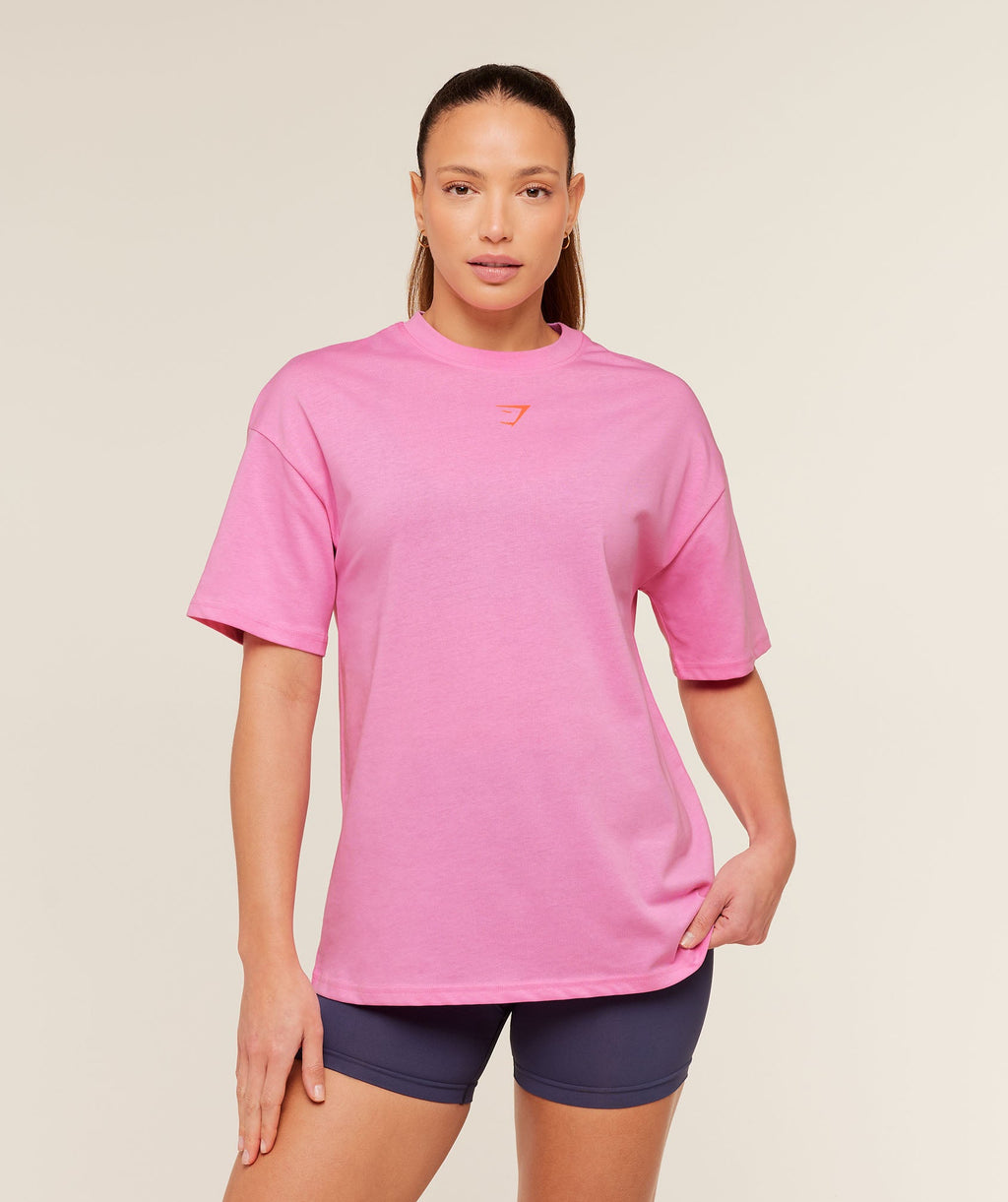 GS Power Oversized T-Shirt - Focus Pink — imagem 2