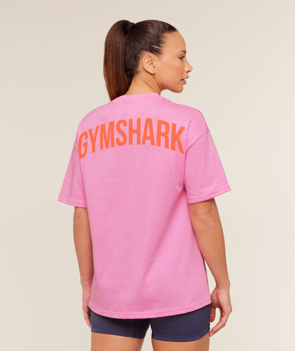 GS Power Oversized T-Shirt - Focus Pink — imagem 1