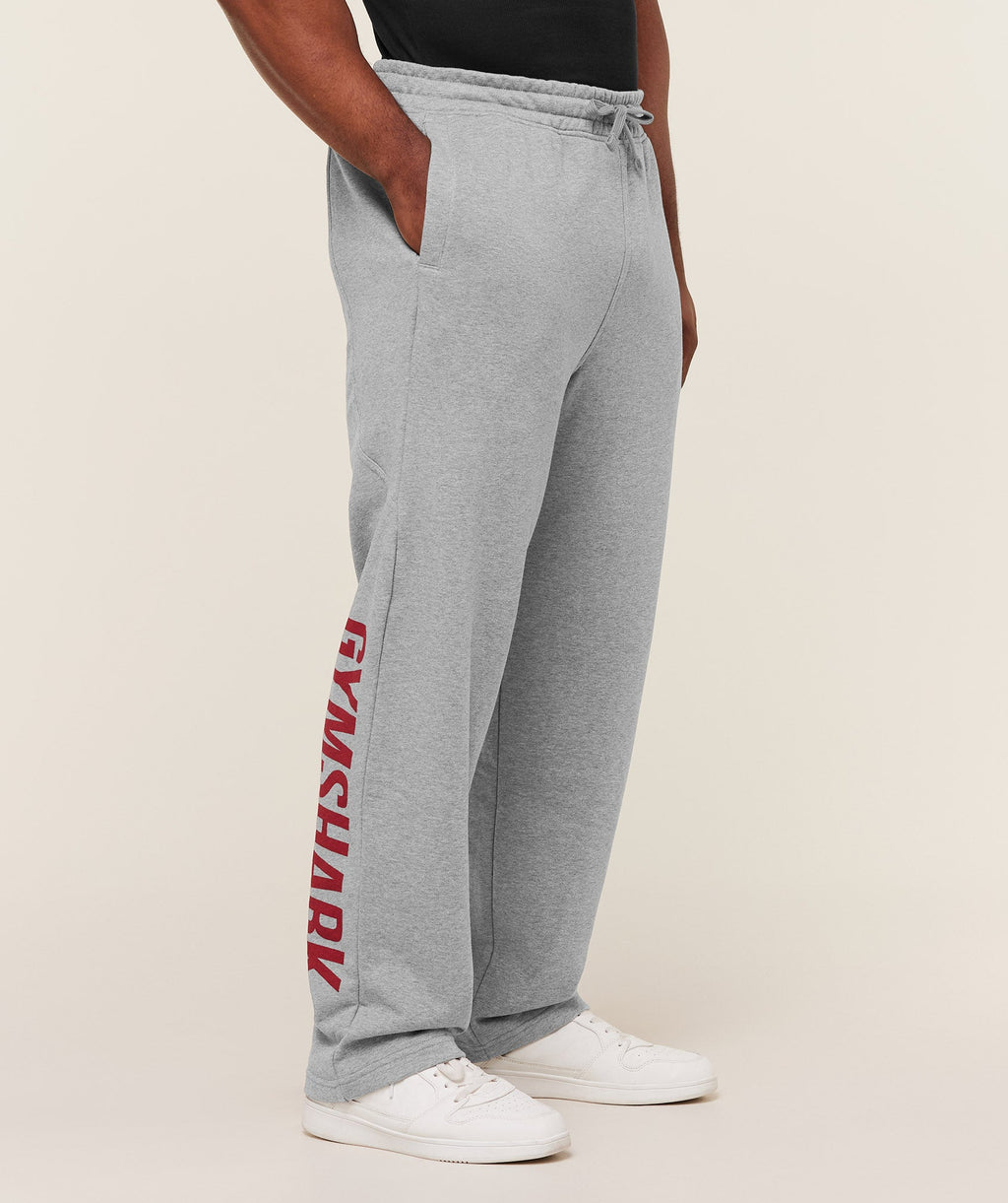 Power Straight Leg Pants - Charcoal Core Marl/Sets Red — imagem 1