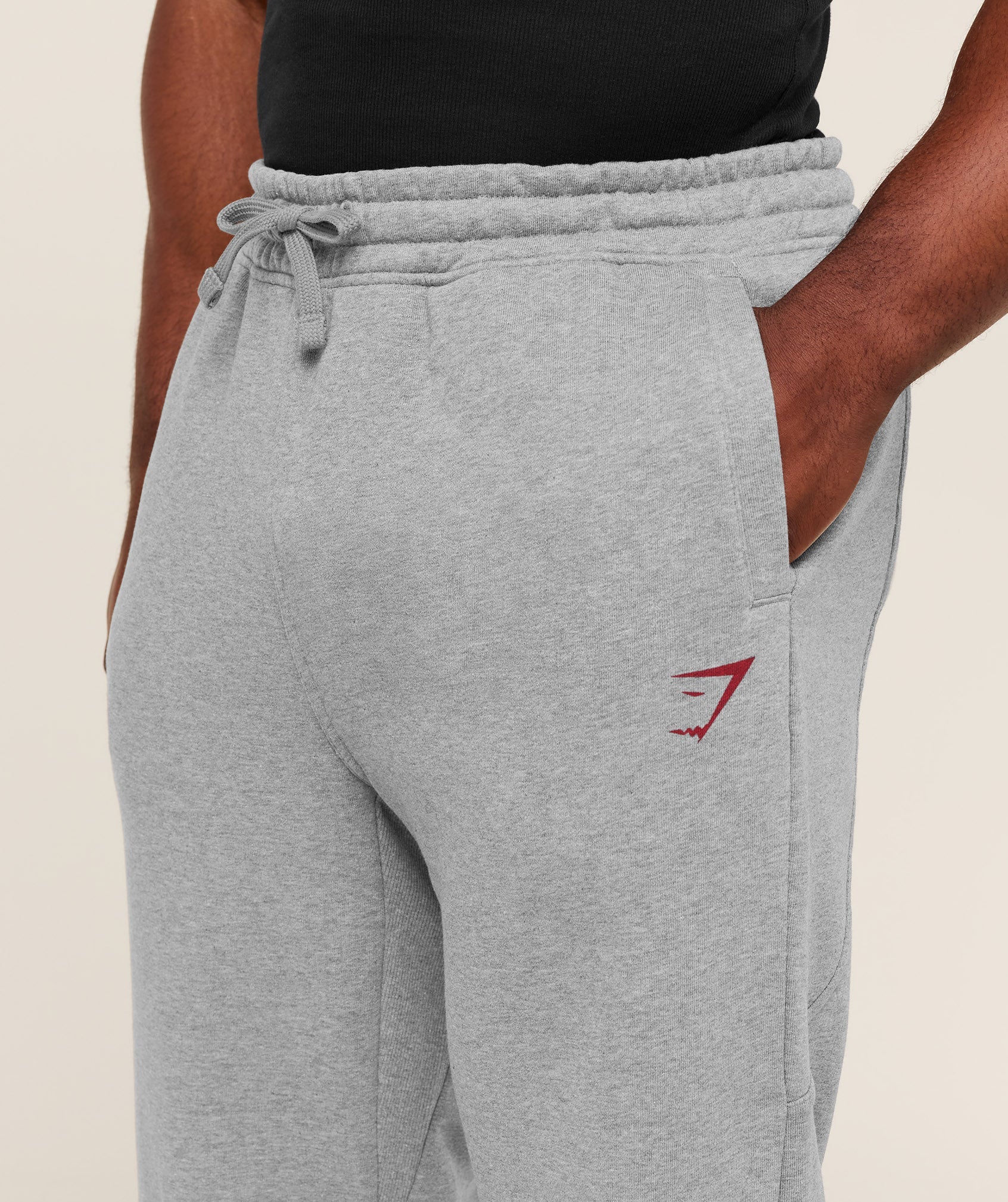 Power Straight Leg Pants - Charcoal Core Marl/Sets Red — imagem 5