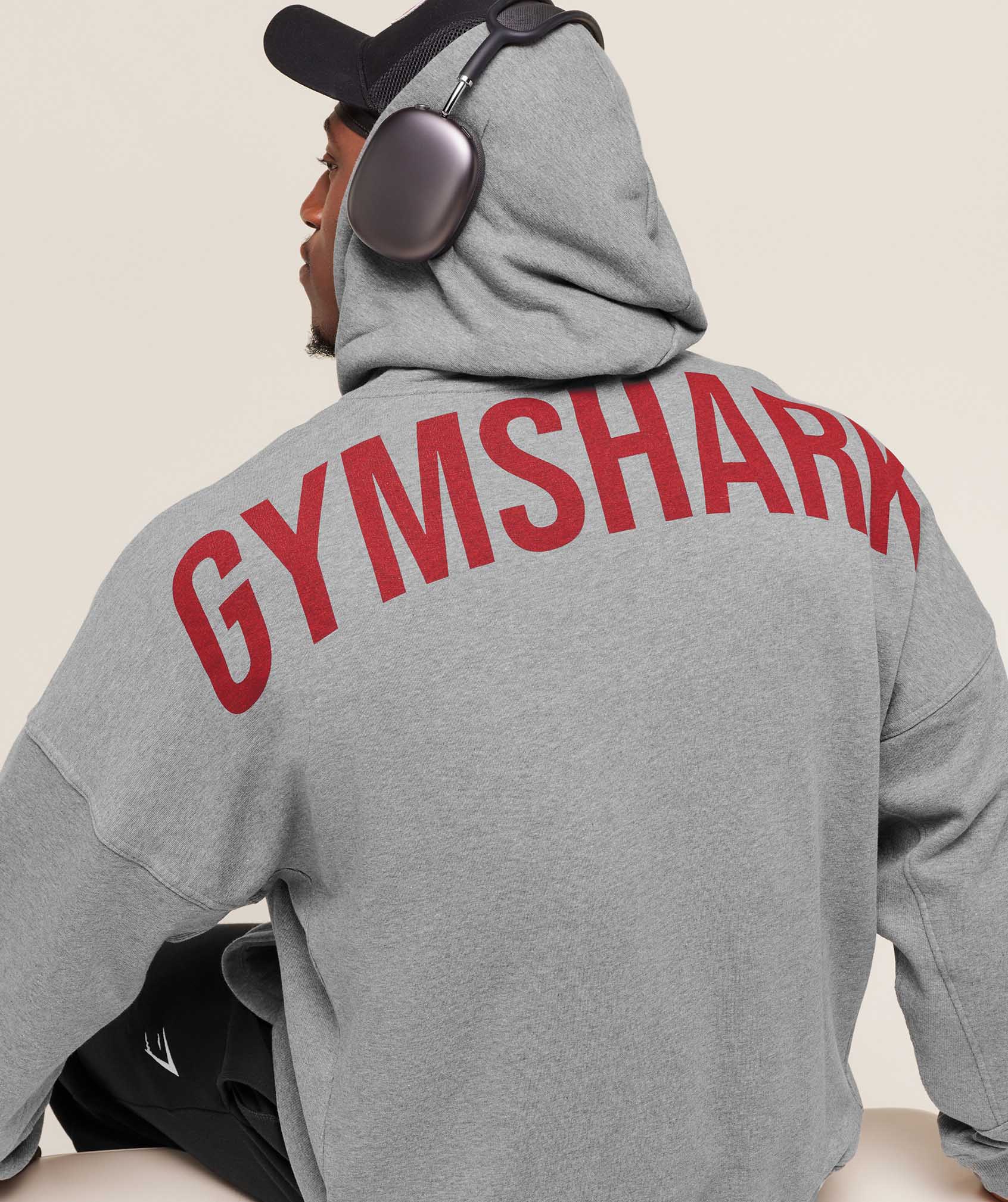 Power Zip Up Hoodie - Charcoal Core Marl — imagem 5