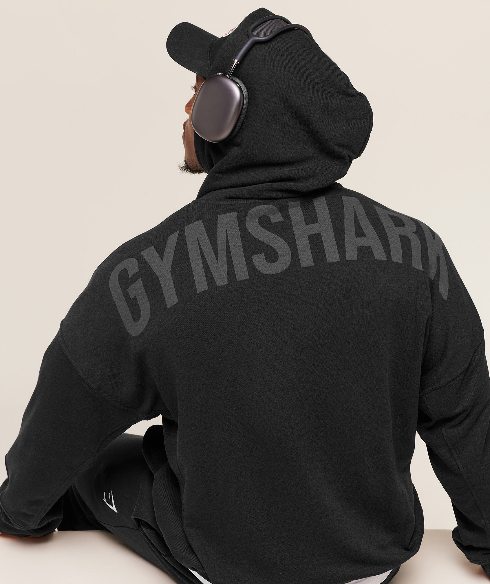 Power Zip Up Hoodie - Black/Asphalt Grey — imagem 5