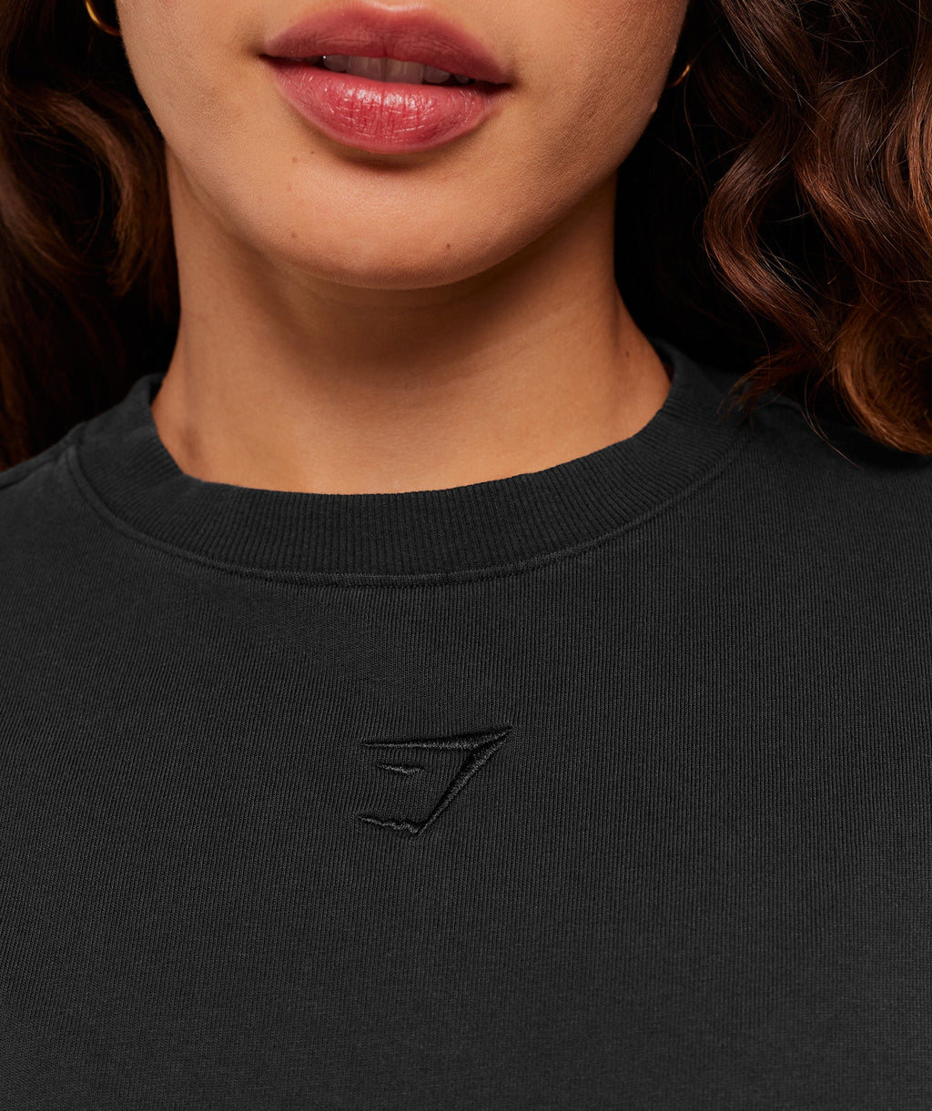 Power Washed Long Sleeve Top - Black/Acid Wash — imagem 5