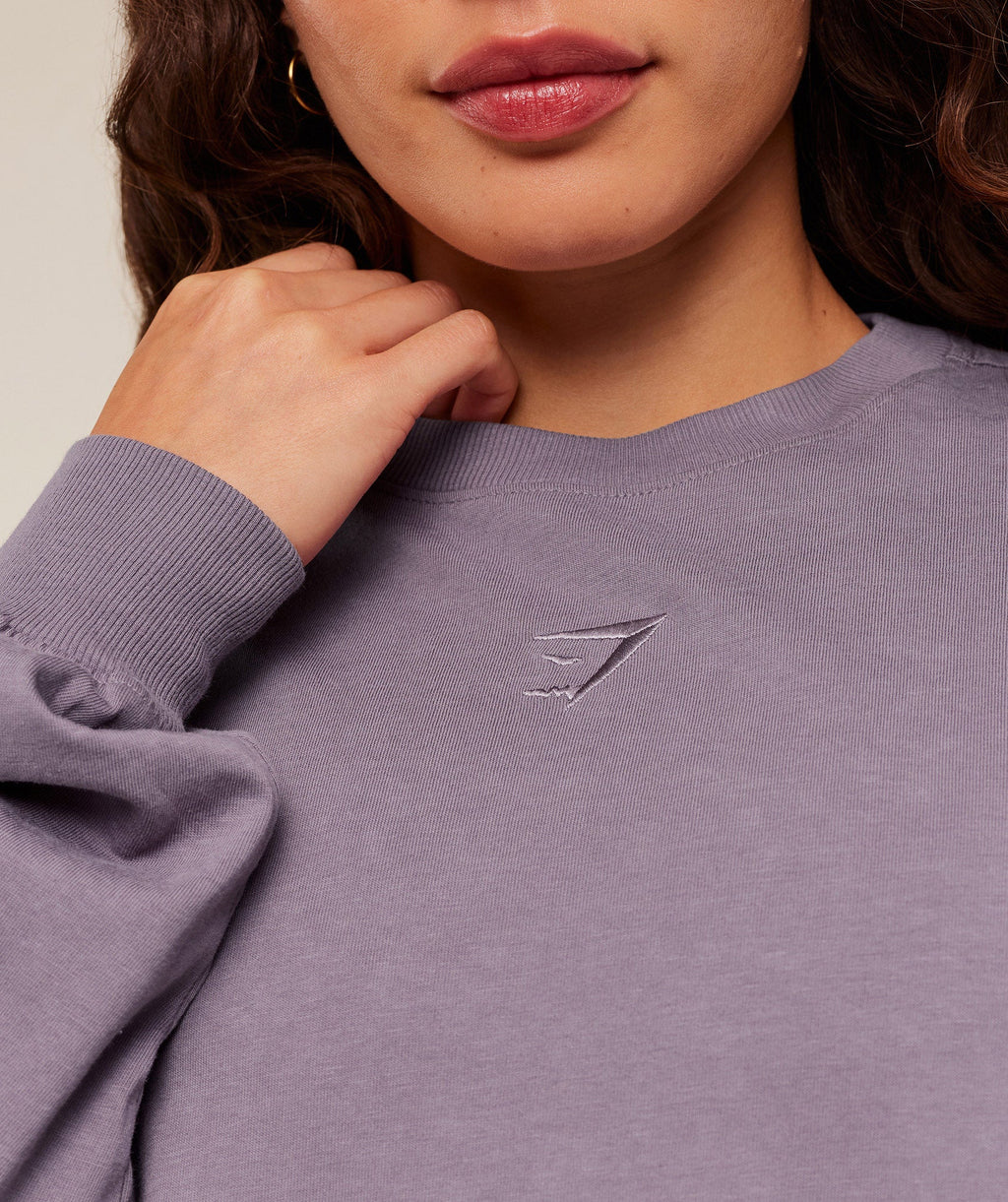 Power Washed Long Sleeve Top - Dusk Purple/Acid Wash — imagem 6