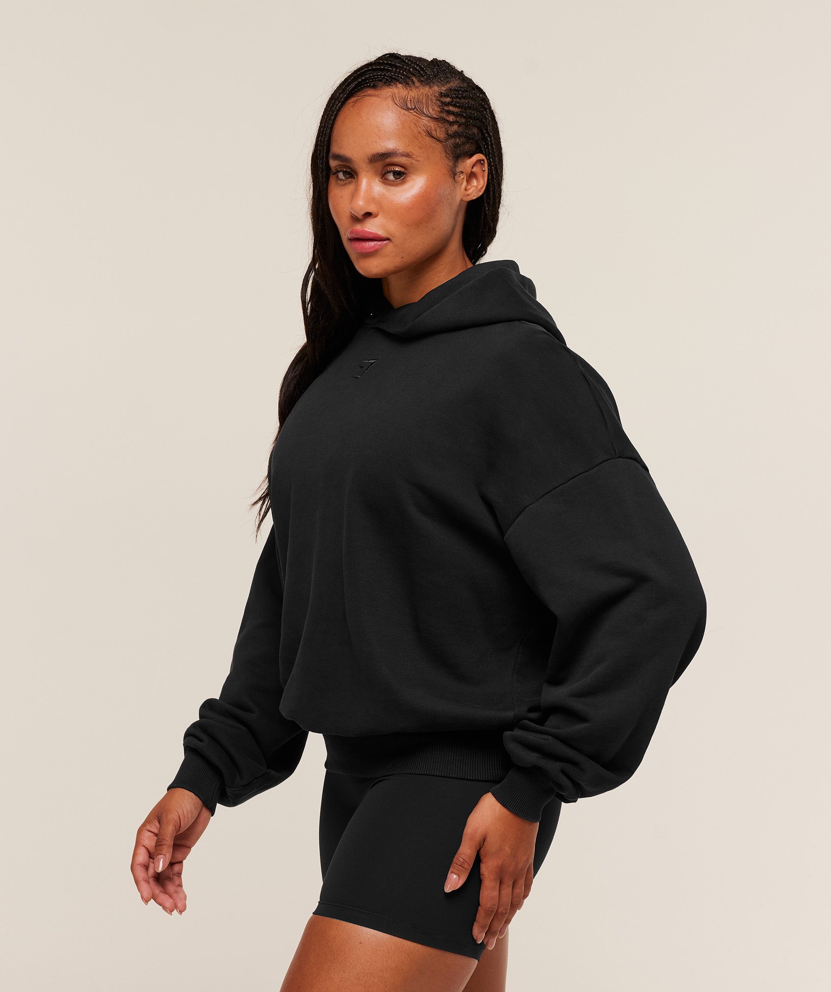 Power Washed Oversized Hoodie - Black/Acid Wash — imagem 3