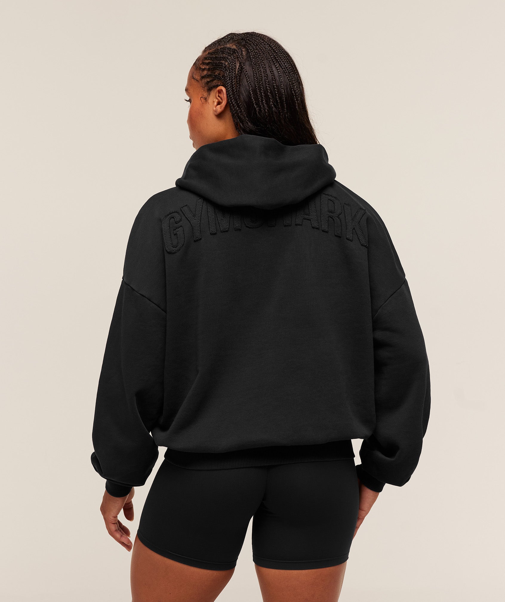 Power Washed Oversized Hoodie - Black/Acid Wash — imagem 1