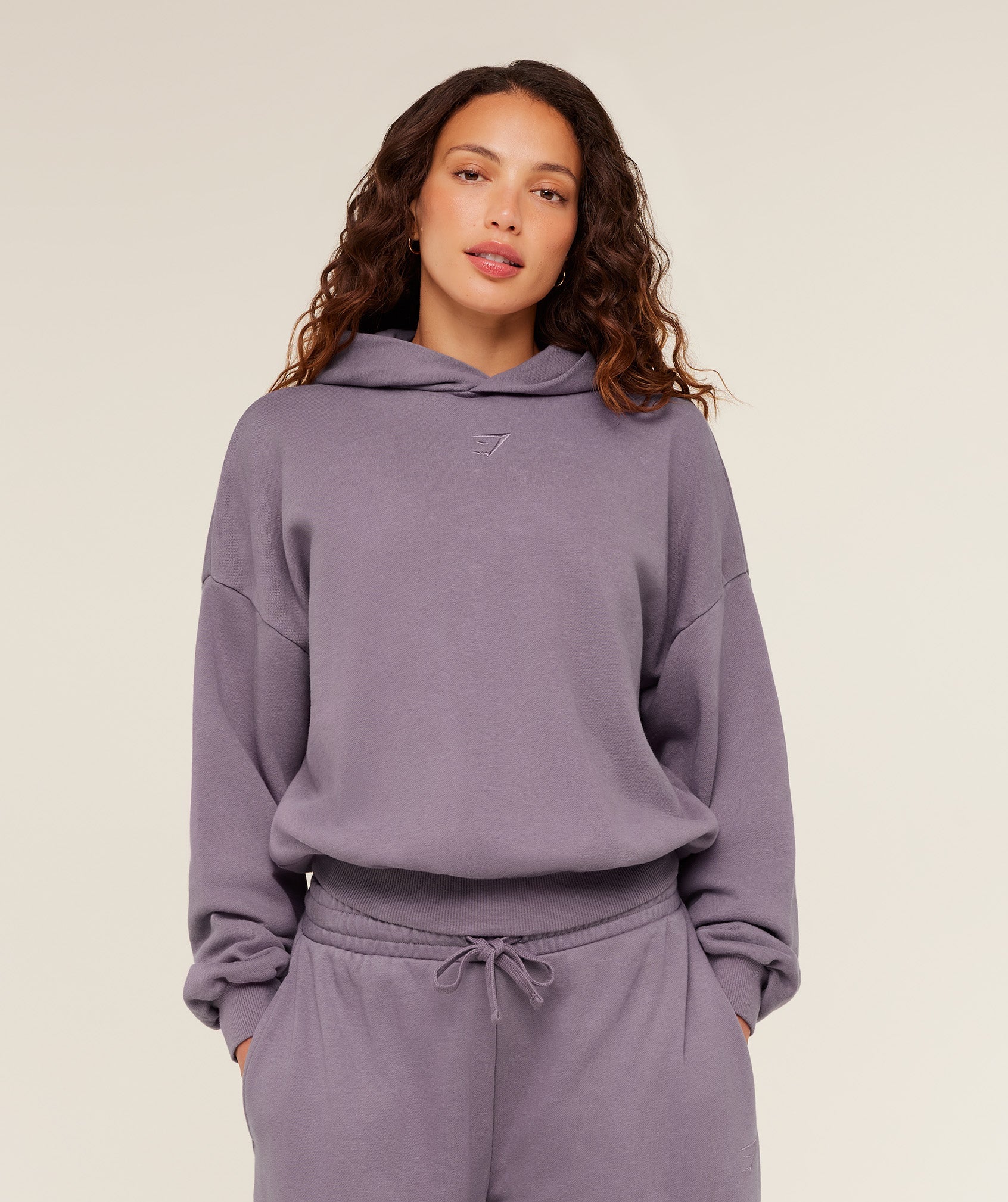 Power Washed Oversized Hoodie - Dusk Purple/Acid Wash — imagem 1
