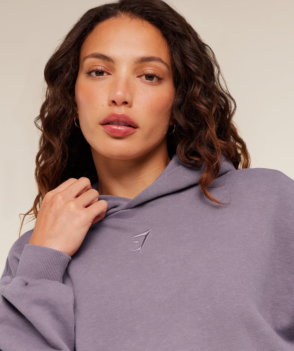 Power Washed Oversized Hoodie - Dusk Purple/Acid Wash — imagem 5