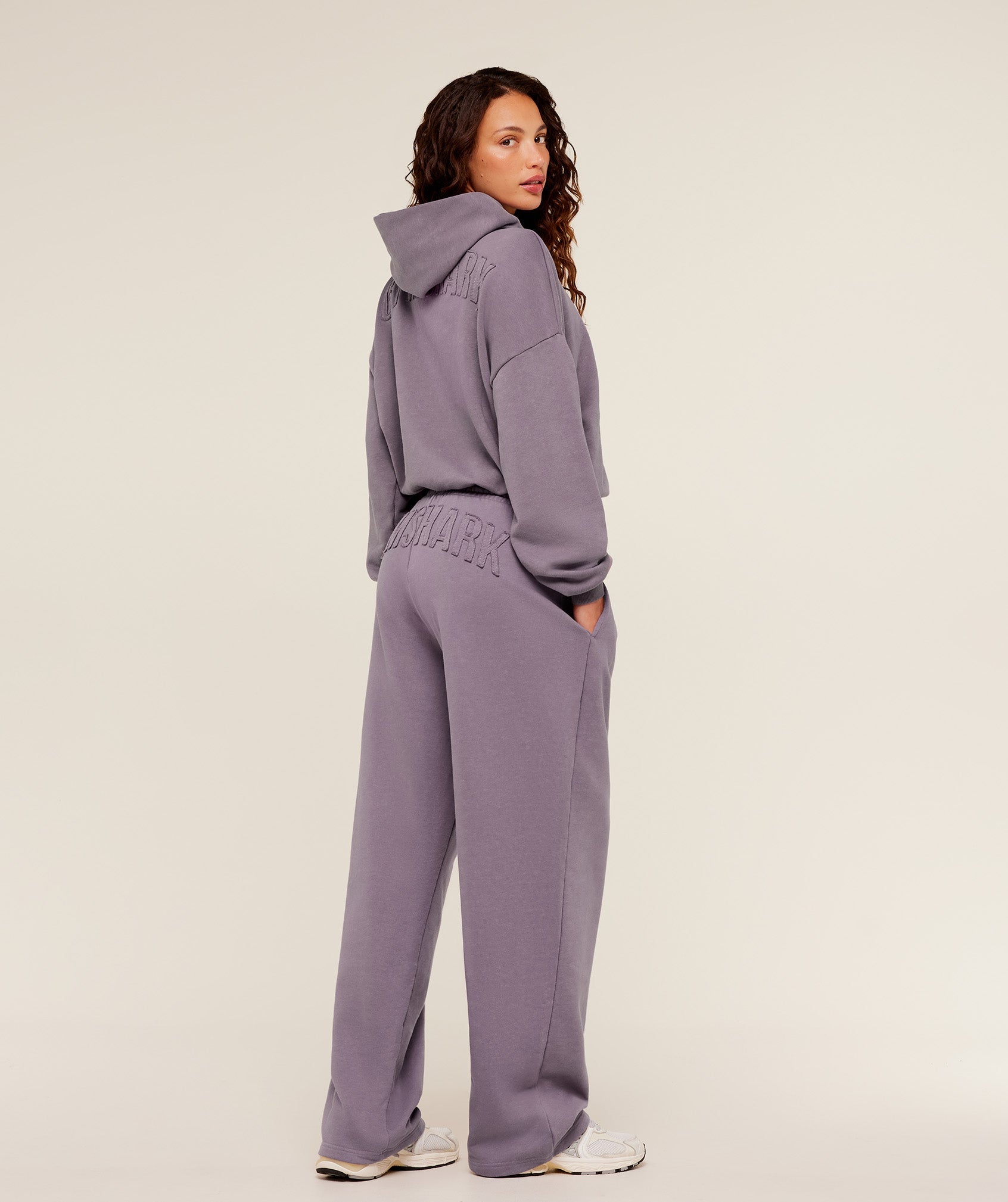 Power Washed Oversized Hoodie - Dusk Purple/Acid Wash — imagem 6