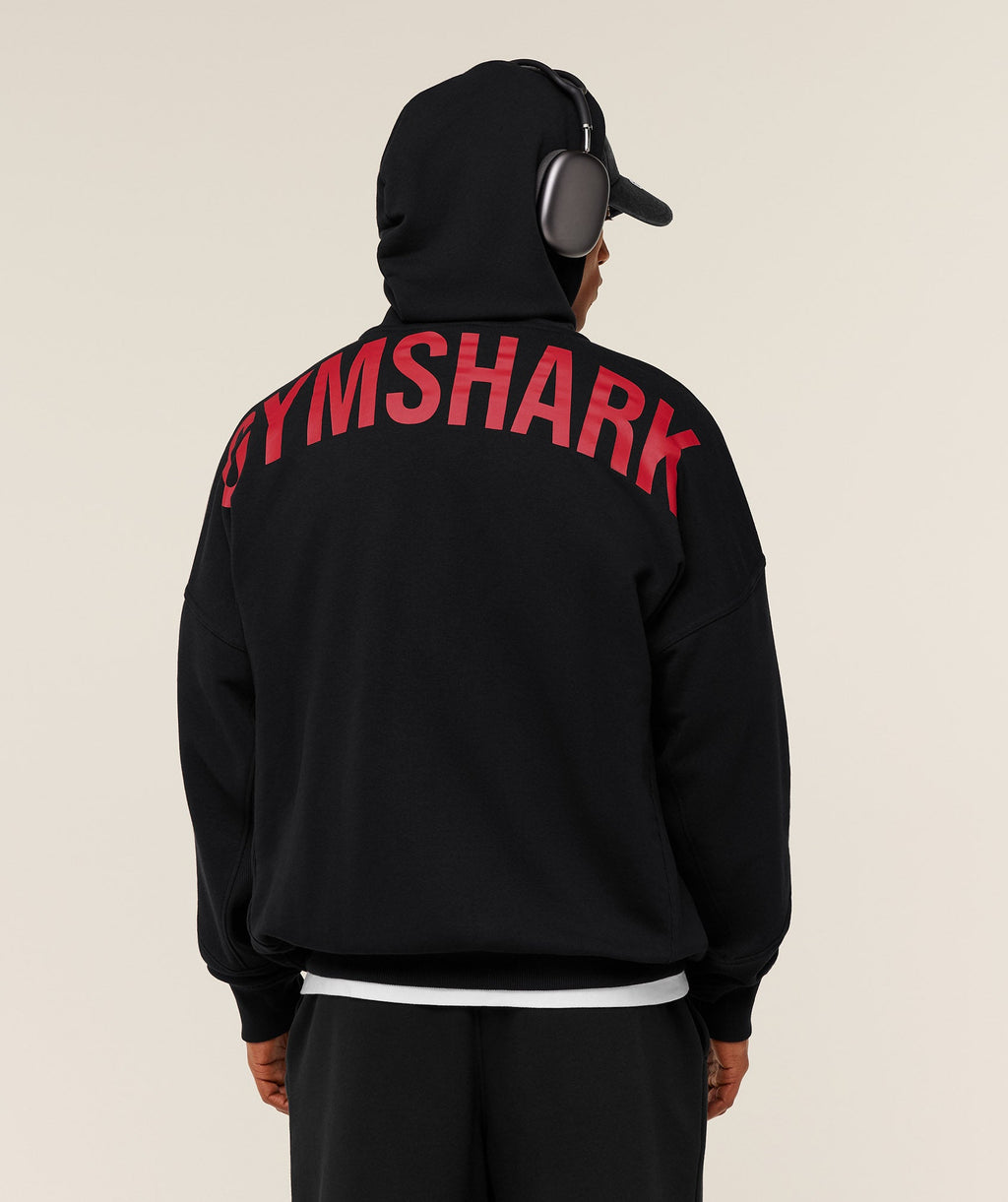 Power Zip Up Hoodie - Black/Conditioning Red — imagem 1