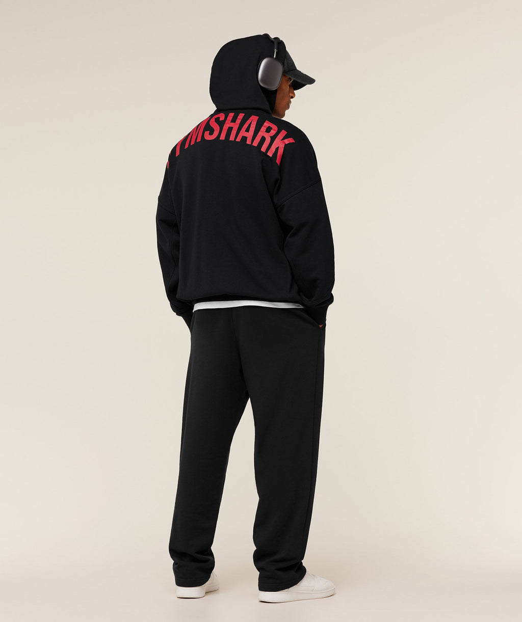 Power Zip Up Hoodie - Black/Conditioning Red — imagem 4
