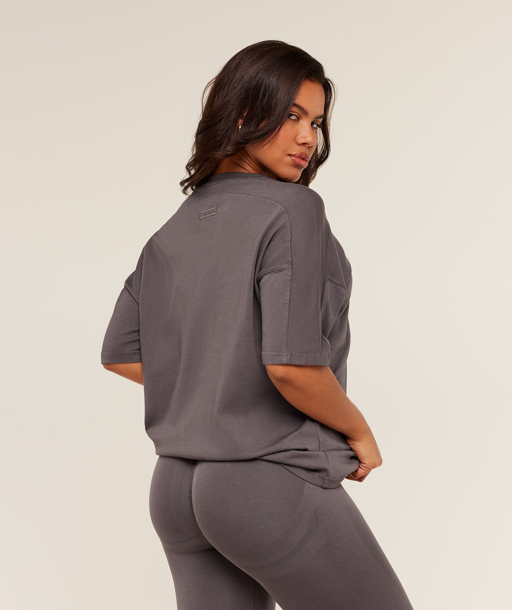 Pump Cover Structured Fleece Top - GS Cool Brown/WASH — imagem 2