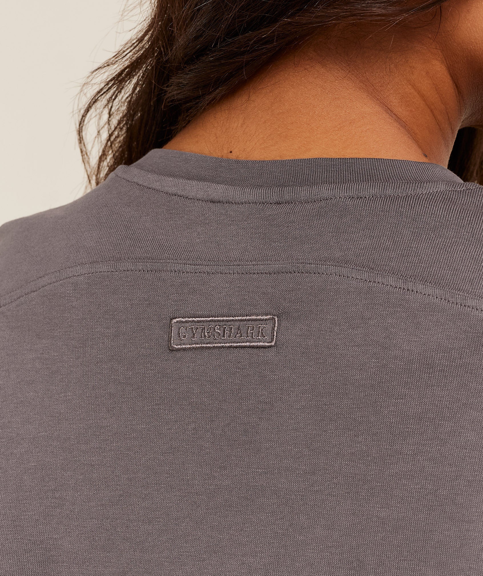 Pump Cover Structured Fleece Top - GS Cool Brown/WASH — imagem 6