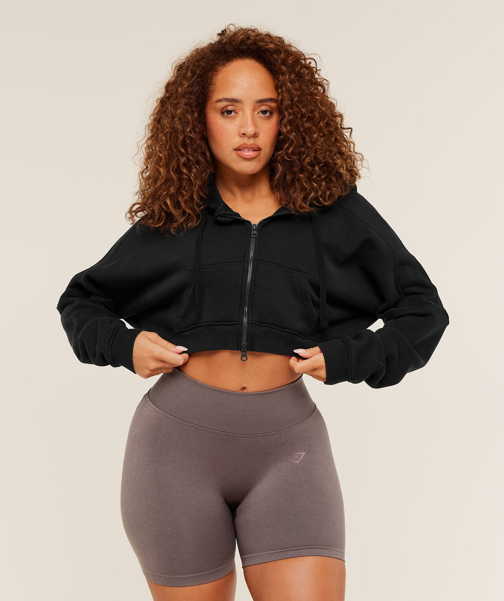 Pump Zip Through Hoodie - Black/Wash — imagem 1