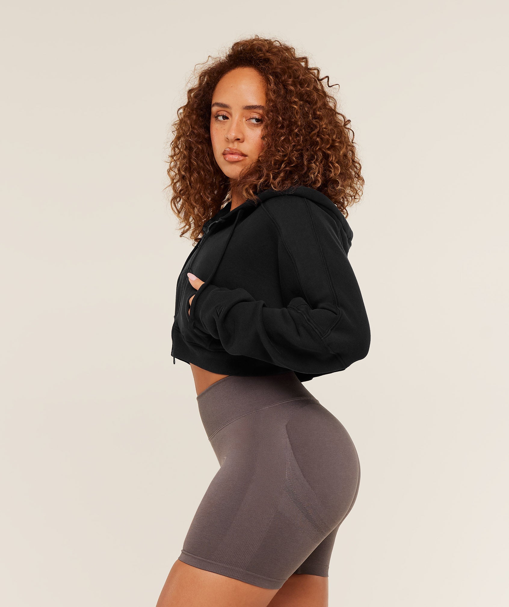 Pump Zip Through Hoodie - Black/Wash — imagem 3