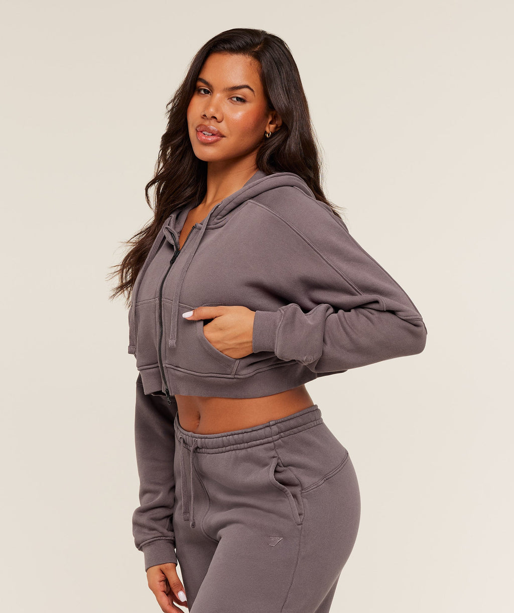 Pump Zip Through Hoodie - GS Cool Brown/WASH — imagem 4