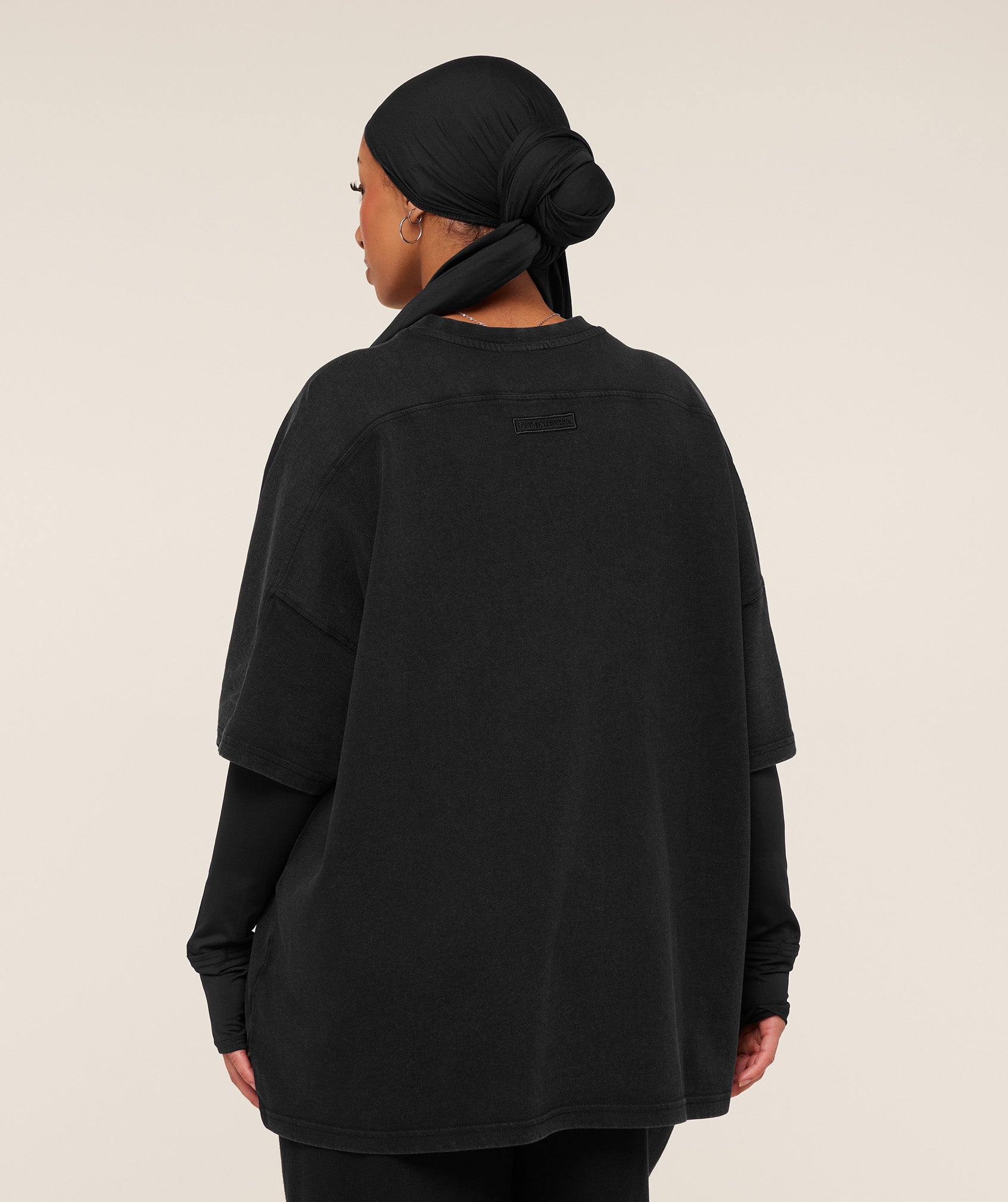 Pump Cover Structured Fleece Top - Black/Wash — imagem 2