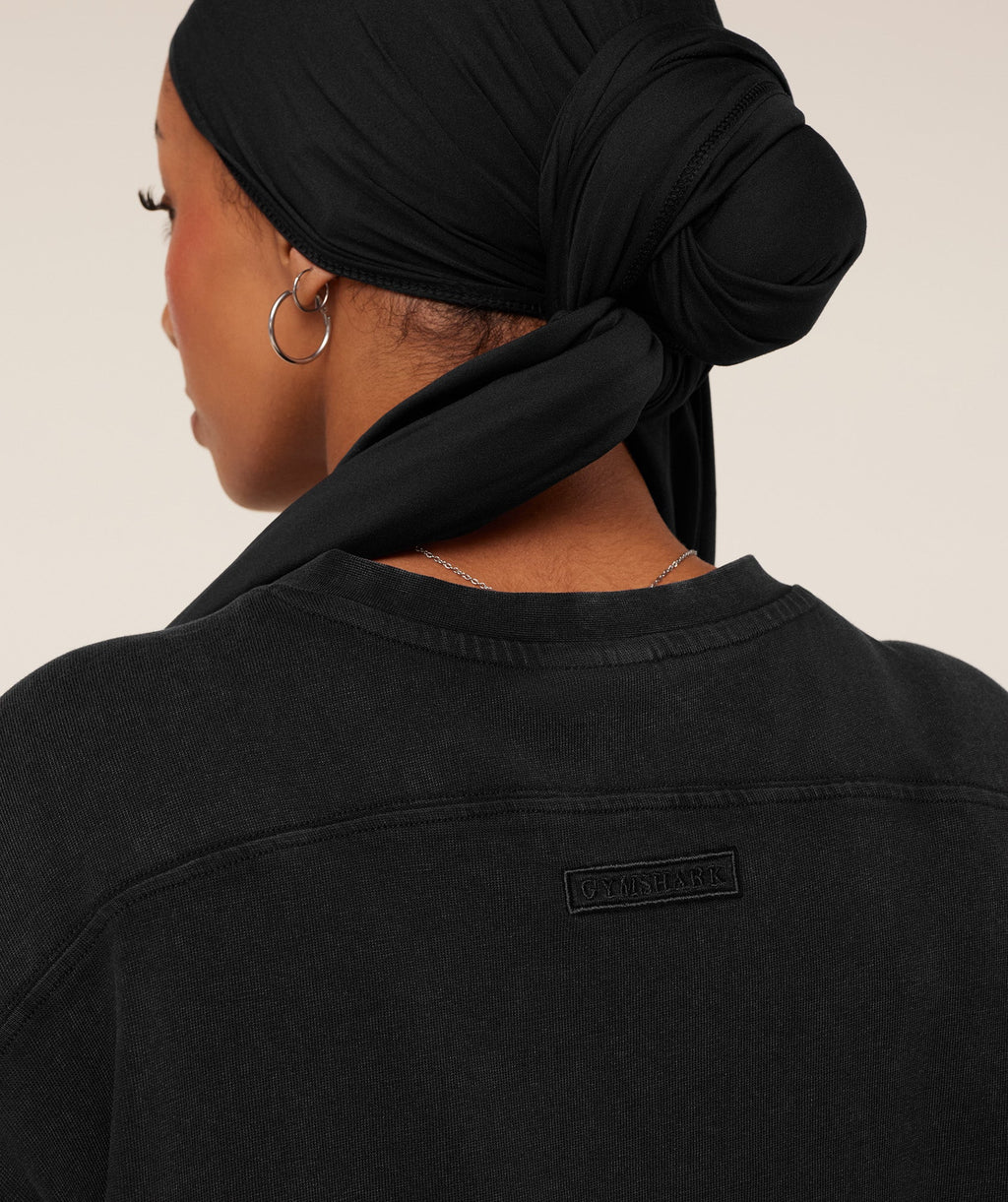 Pump Cover Structured Fleece Top - Black/Wash — imagem 8