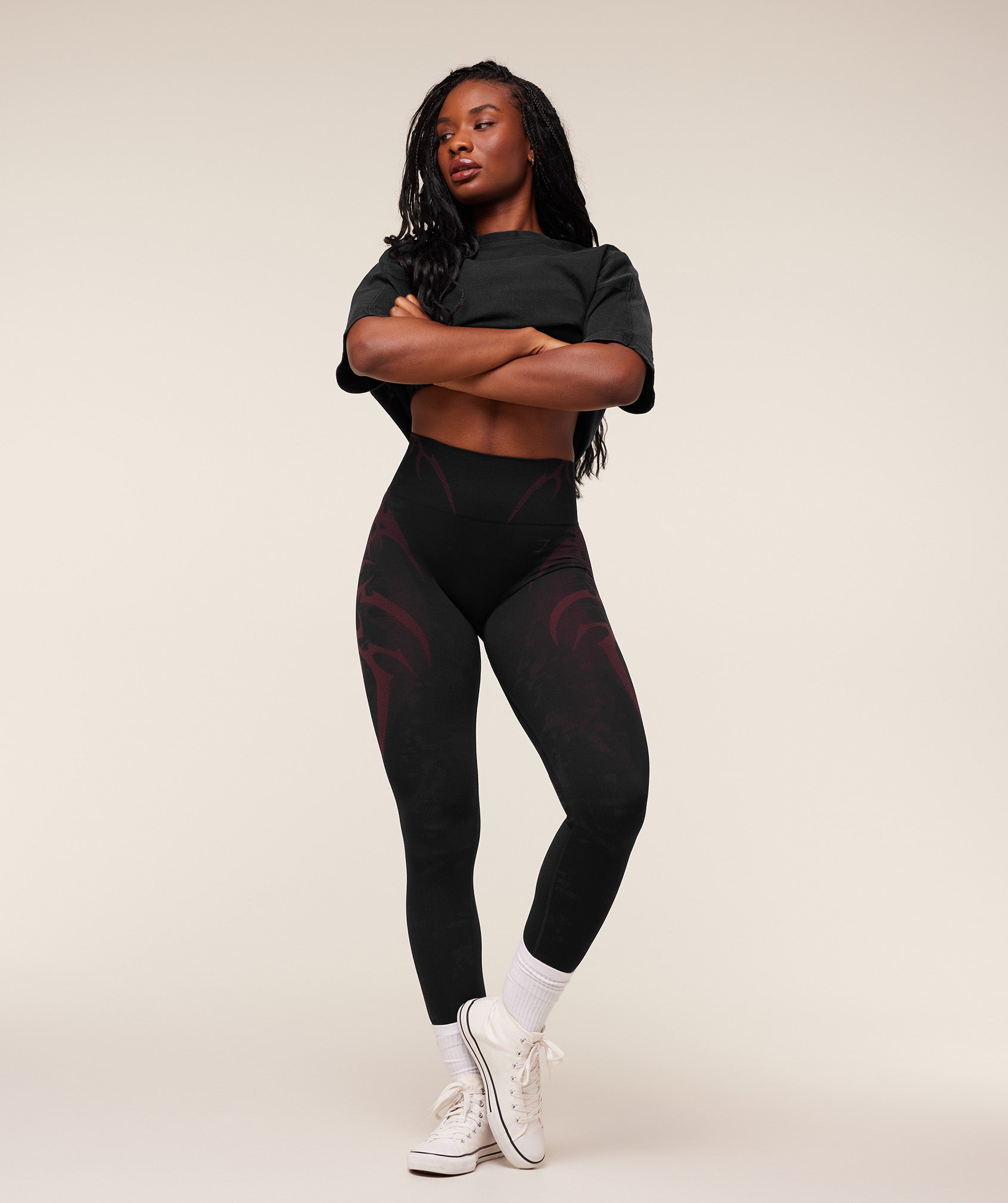 Pump Cover Structured Fleece Top - Black/Wash — imagem 5