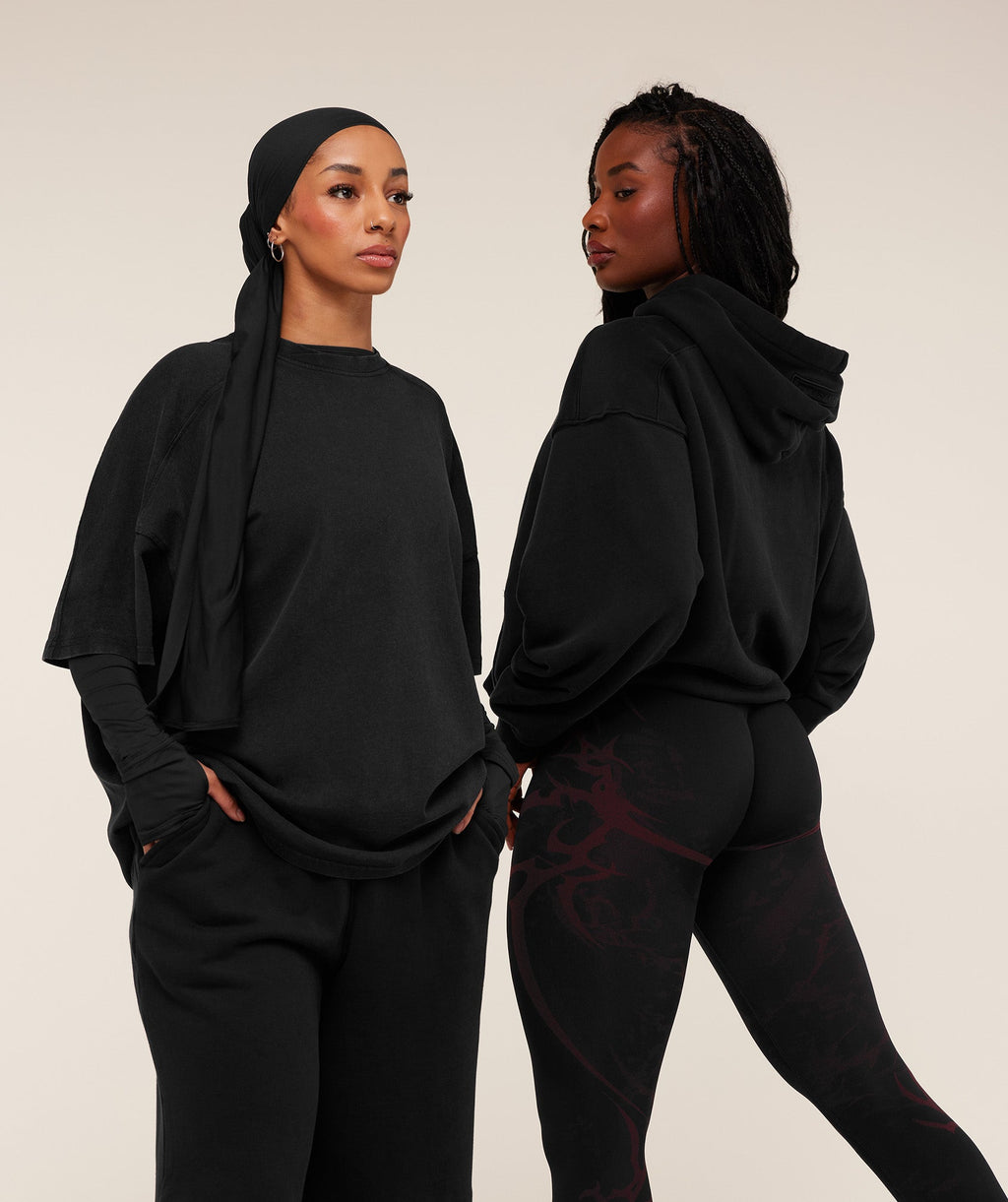 Pump Cover Structured Fleece Top - Black/Wash — imagem 4