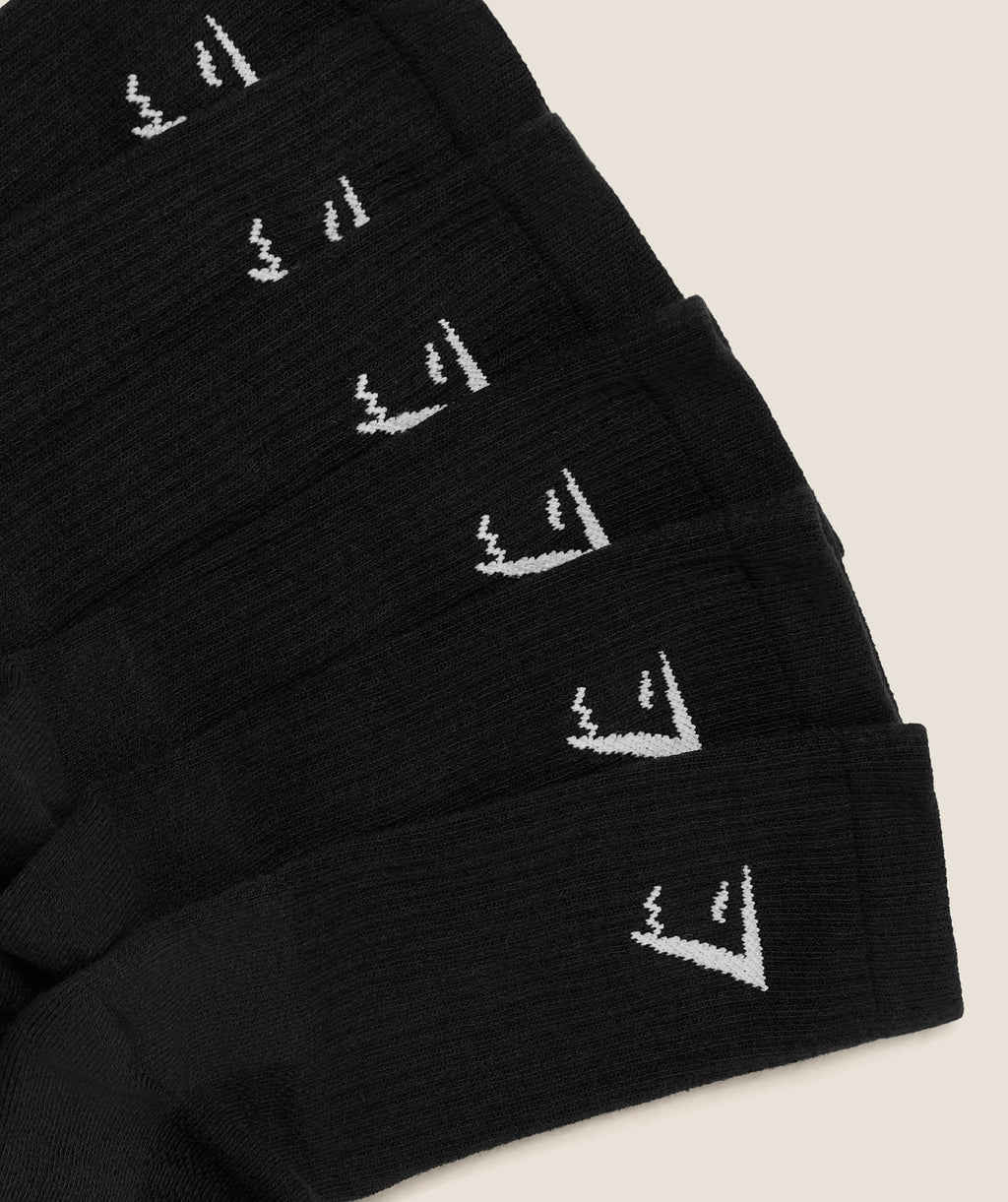 Crew Socks 6pk - GS Black — imagem 2