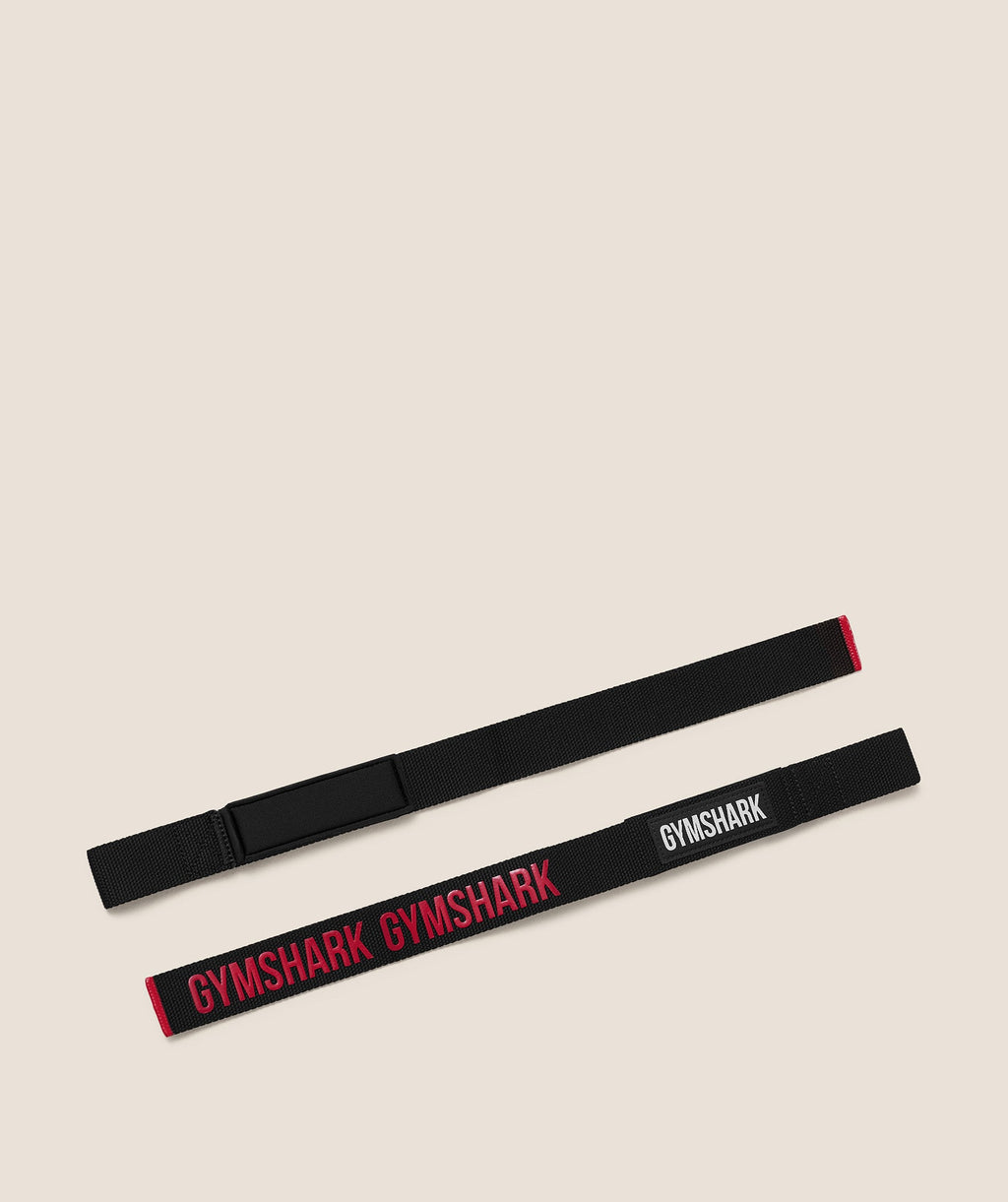 Silicone Lifting Straps - Black/Carmine Red — imagem 3