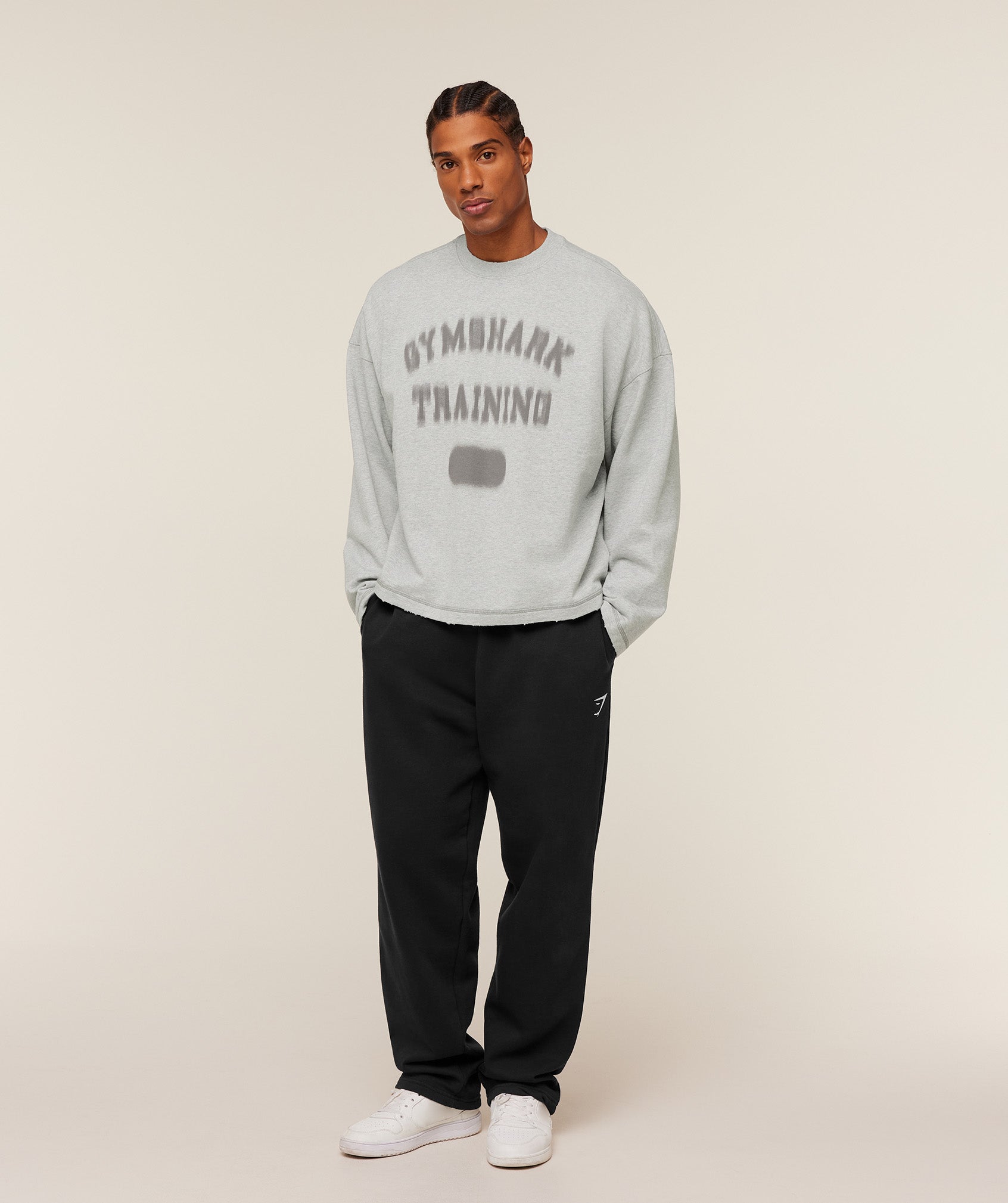Re-Rack Crew Neck Pullover - Bros Soft Grey Marl — imagem 4