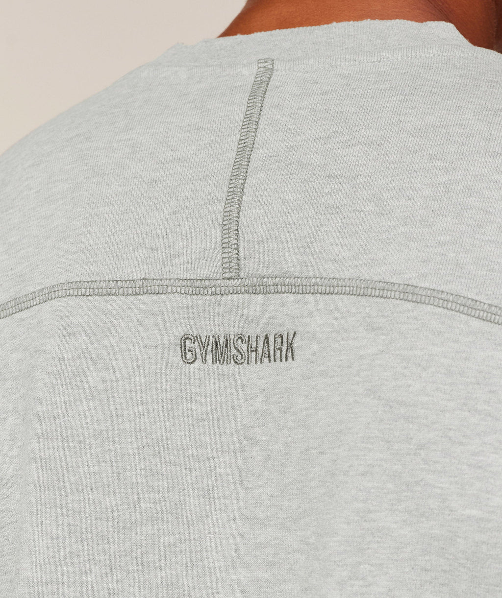 Re-Rack Crew Neck Pullover - Bros Soft Grey Marl — imagem 6