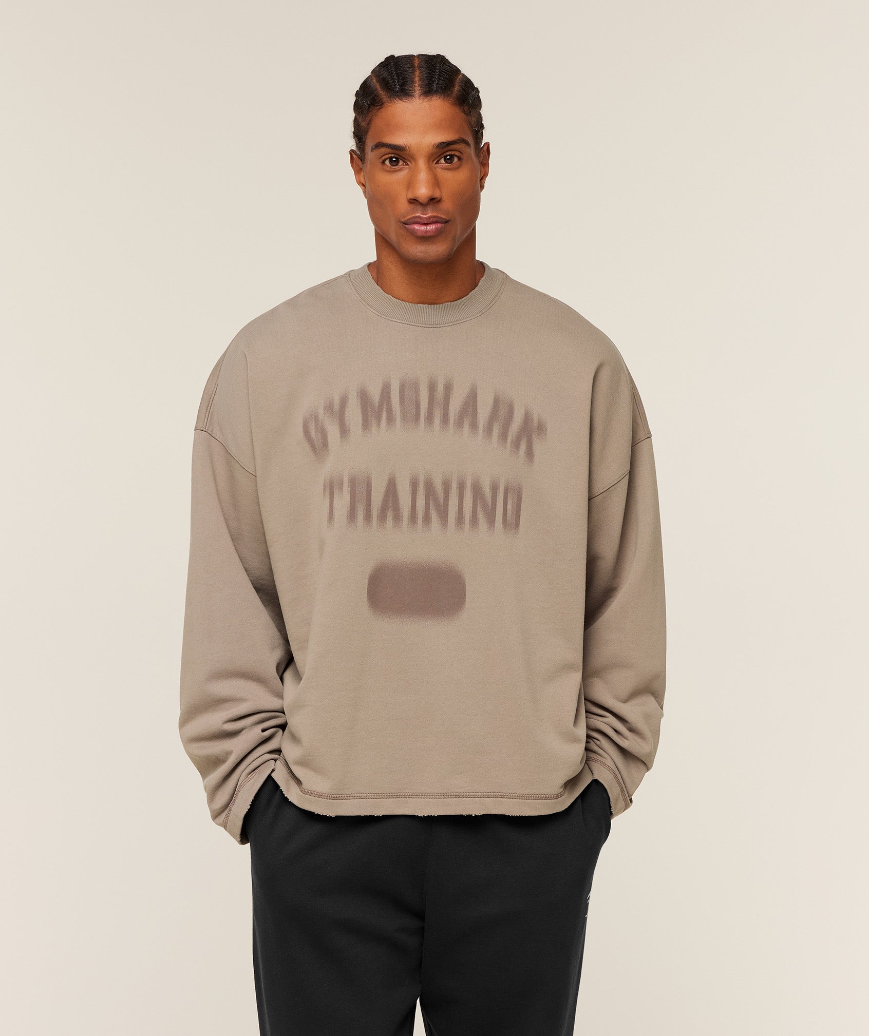 Re-Rack Crew Neck Pullover - Lifestyle Brown — imagem 1