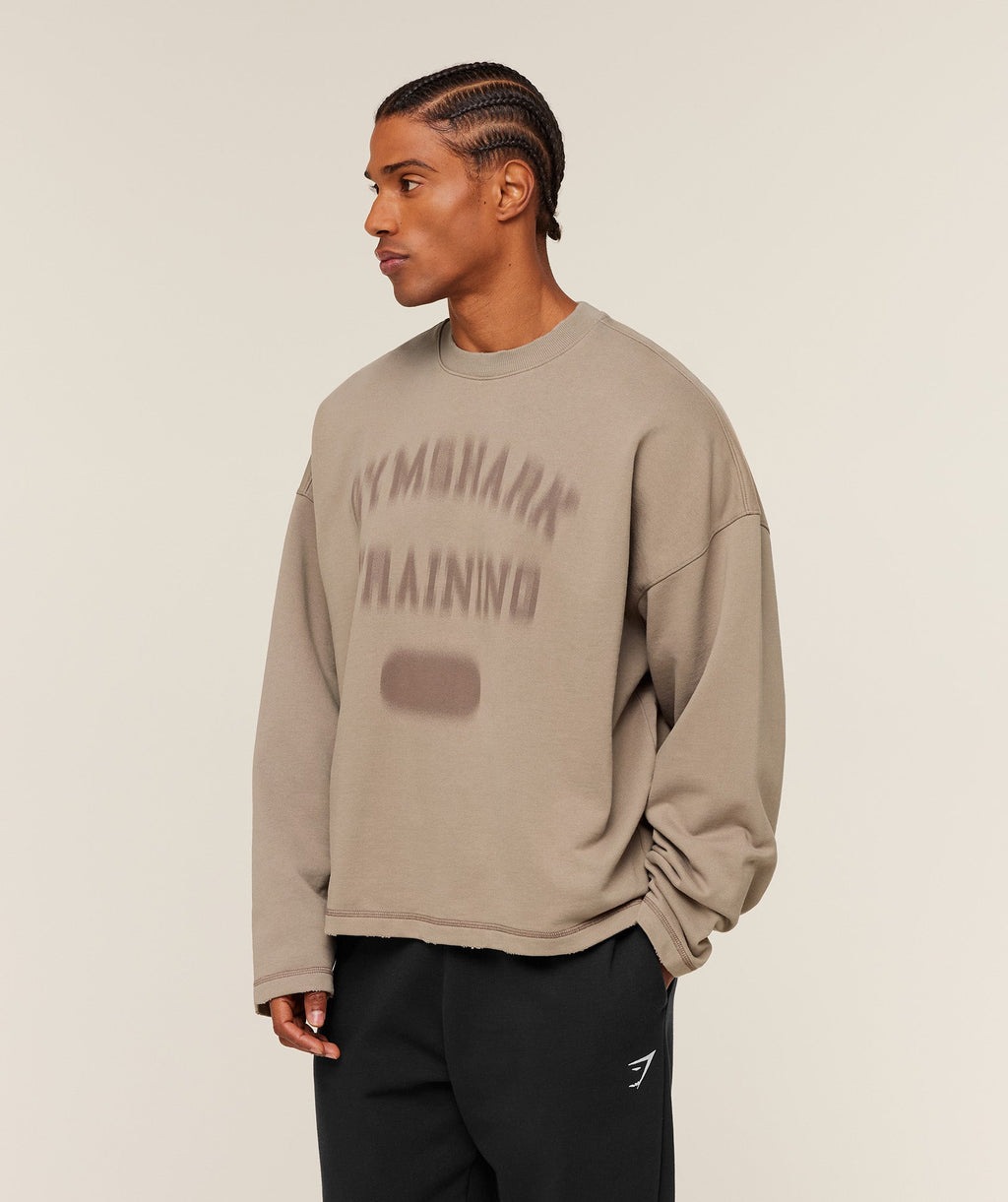 Re-Rack Crew Neck Pullover - Lifestyle Brown — imagem 3