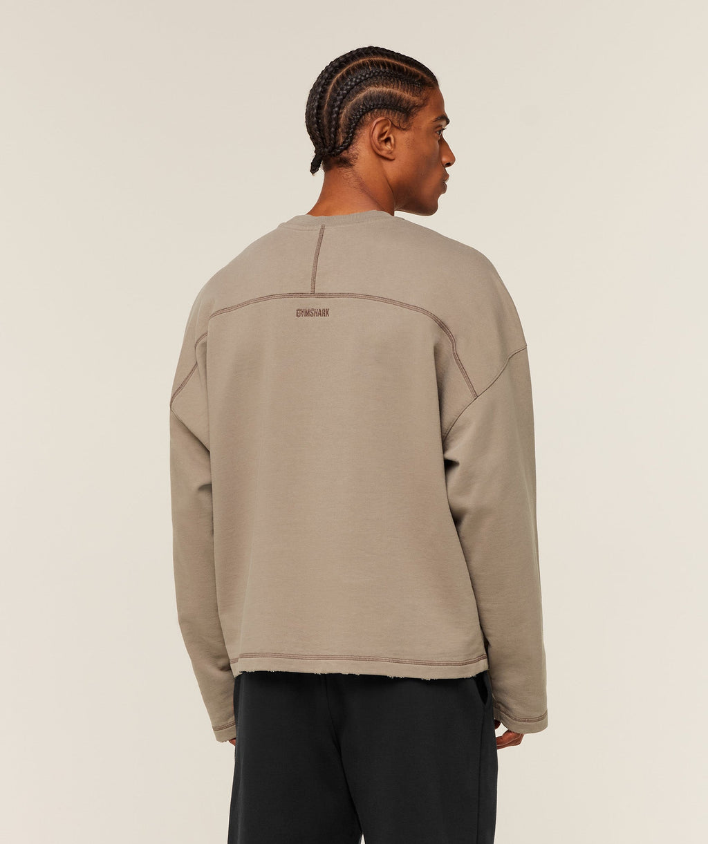 Re-Rack Crew Neck Pullover - Lifestyle Brown — imagem 2