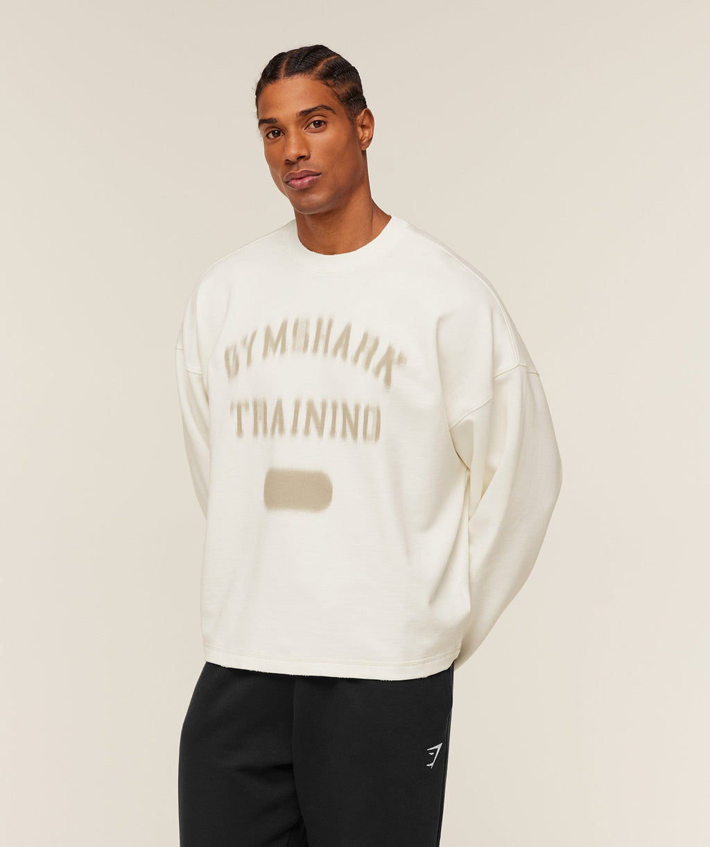 Re-Rack Crew Neck Pullover - GS Soft White — imagem 3
