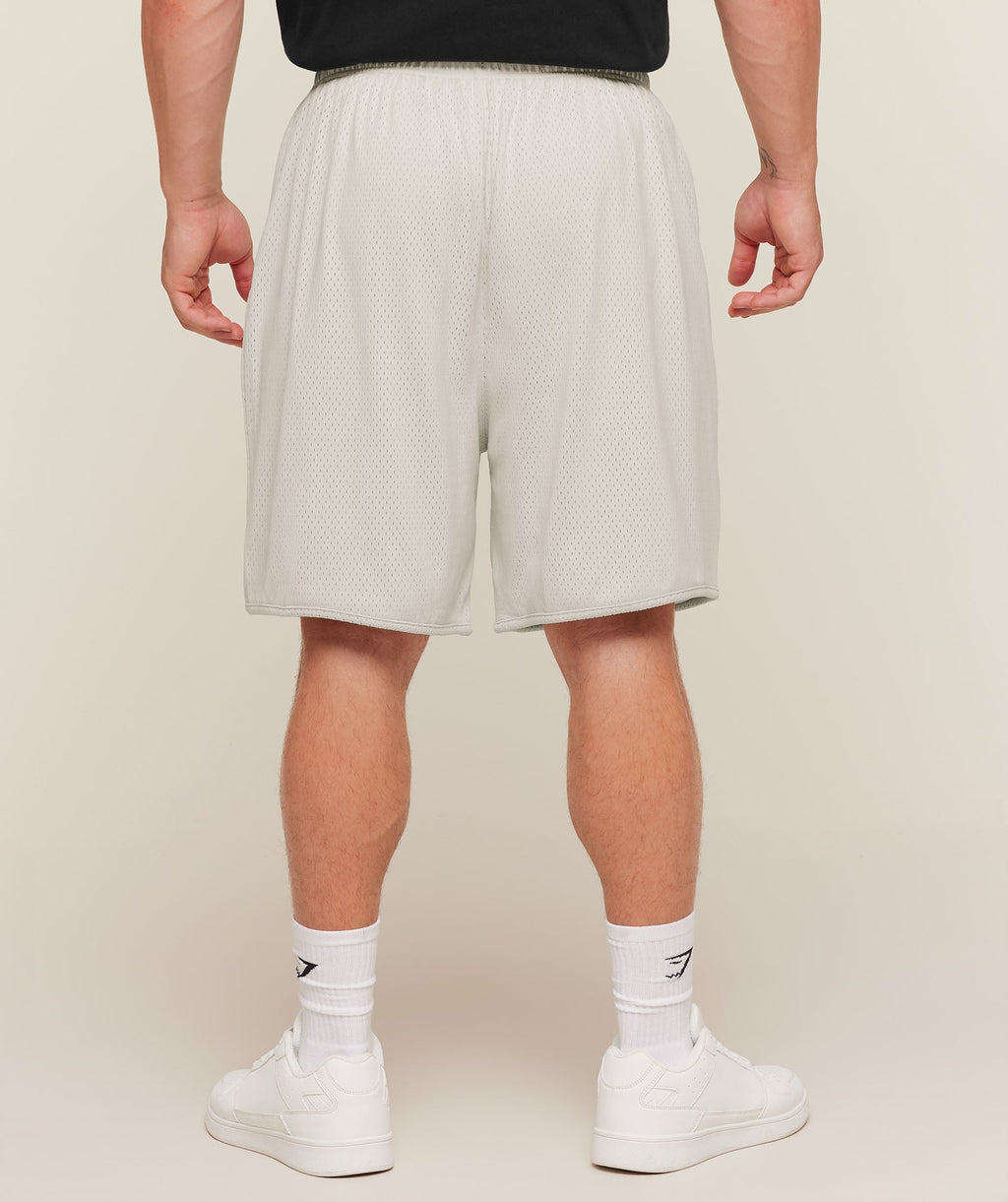 Collective Mesh Shorts - Tinted White — imagem 2