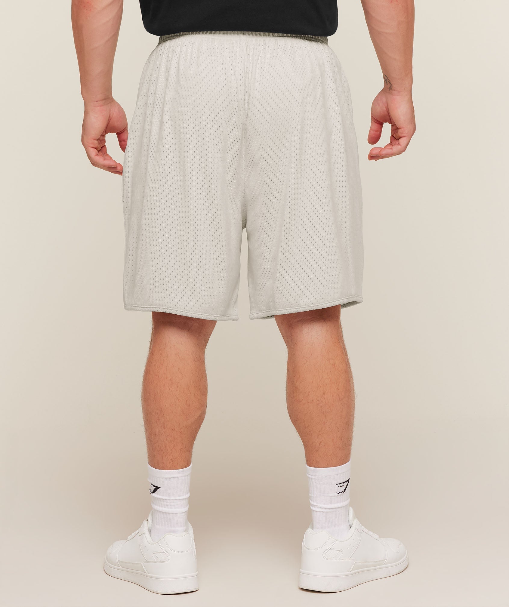 Collective Mesh Shorts - Tinted White — imagem 2