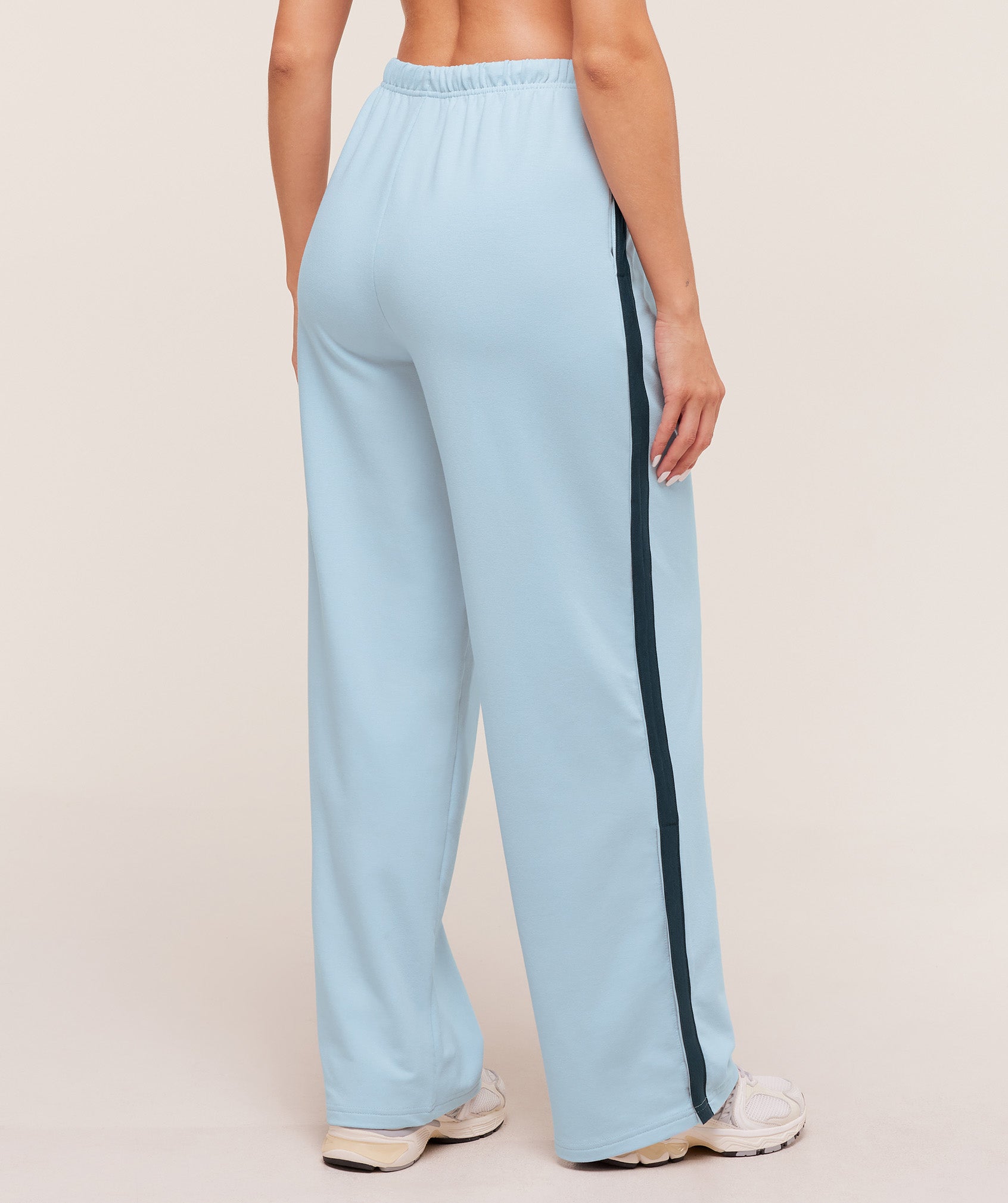 Retro Stripe Snap Pants - Smoke Blue/Deep Petrol Blue — imagem 2