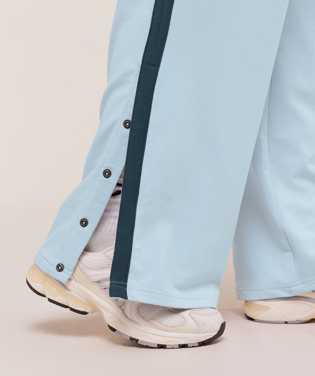 Retro Stripe Snap Pants - Smoke Blue/Deep Petrol Blue — imagem 5