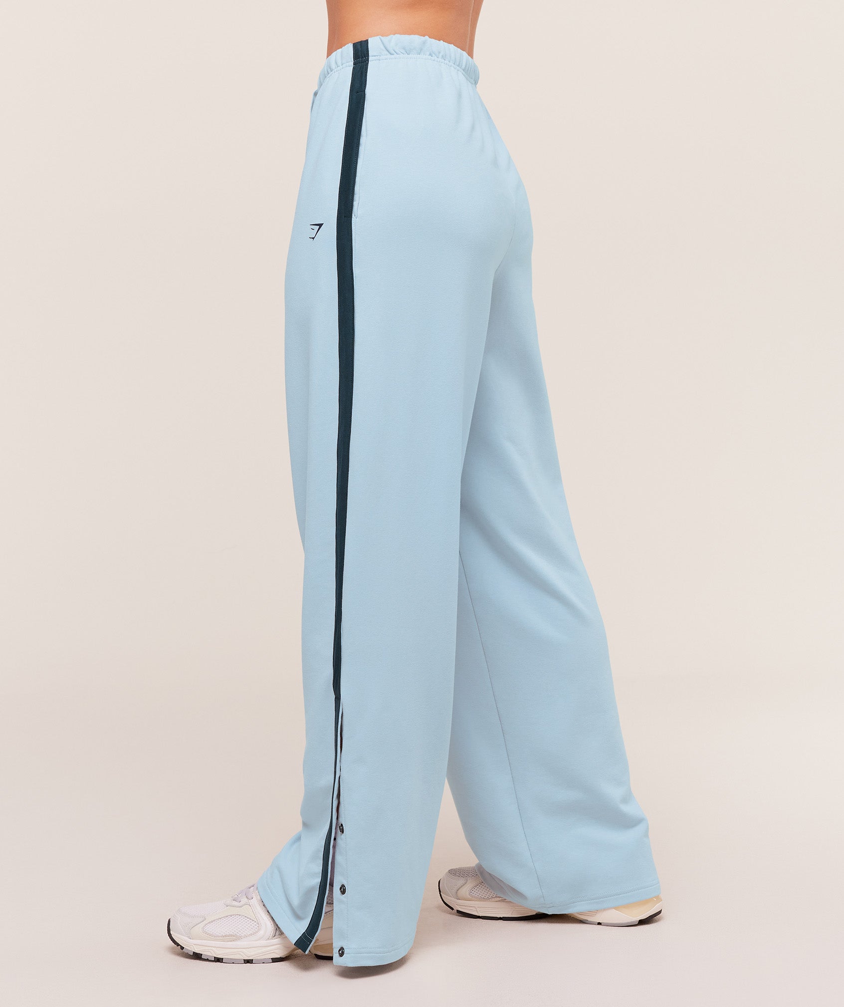 Retro Stripe Snap Pants - Smoke Blue/Deep Petrol Blue — imagem 3