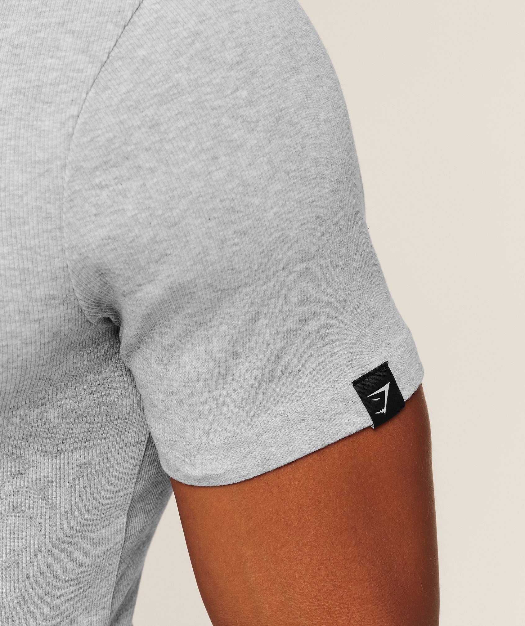 Ribbed T-Shirt - Light Grey Core Marl — imagem 5