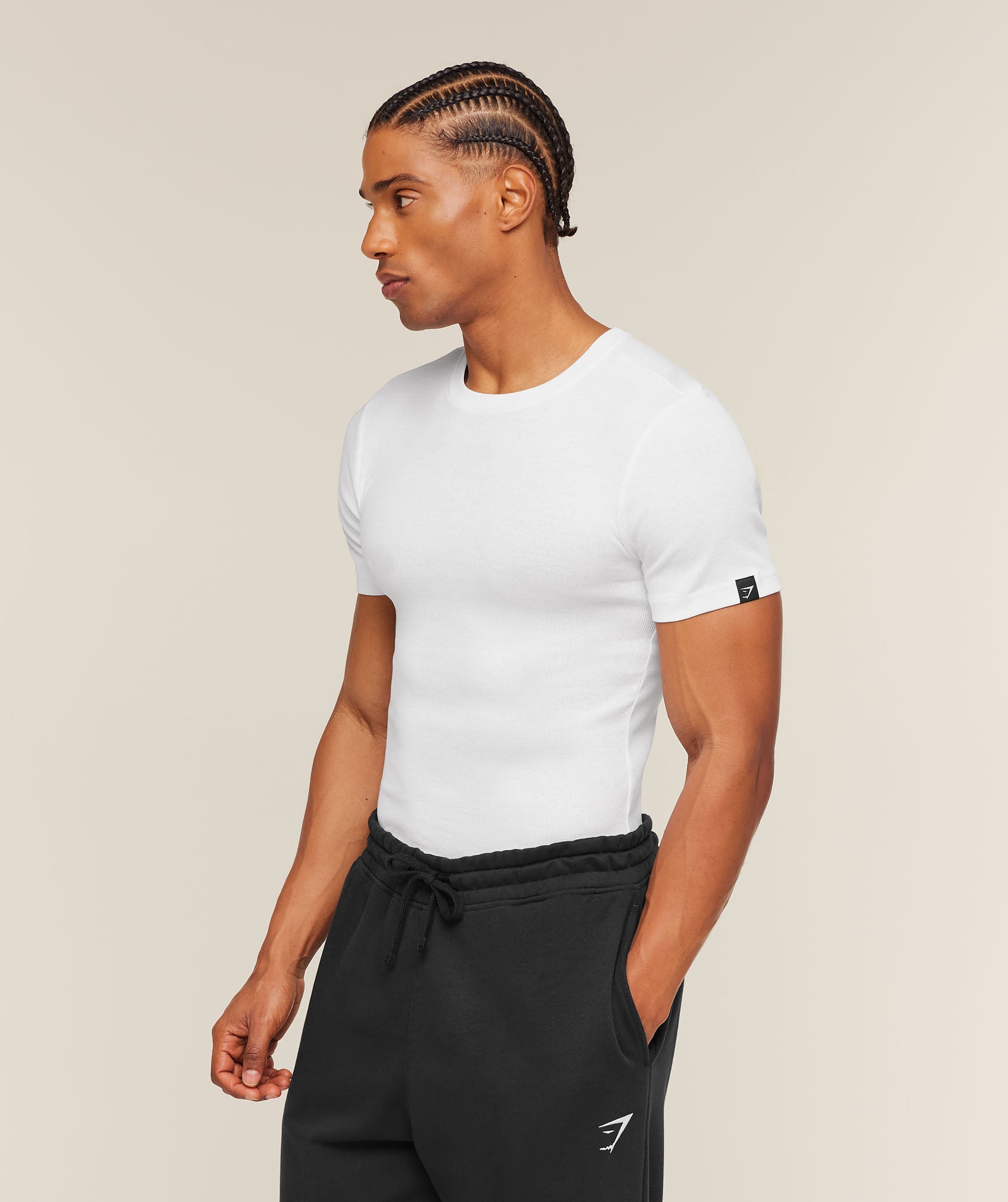 Ribbed T-Shirt - White — imagem 3