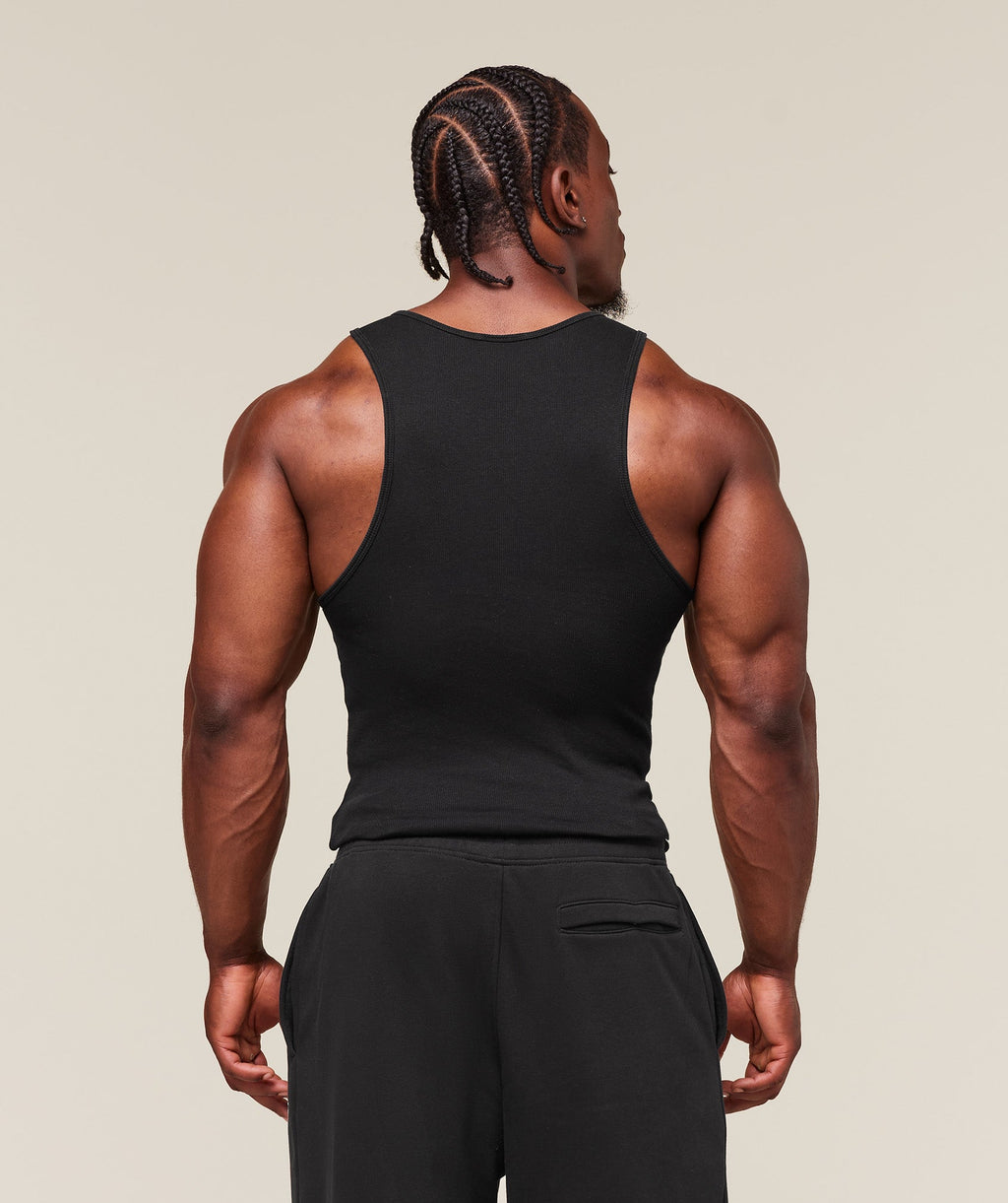 Ribbed Tank 1PK - Black — imagem 3
