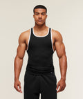 Ribbed Tank 1PK - Black/White — imagem 1