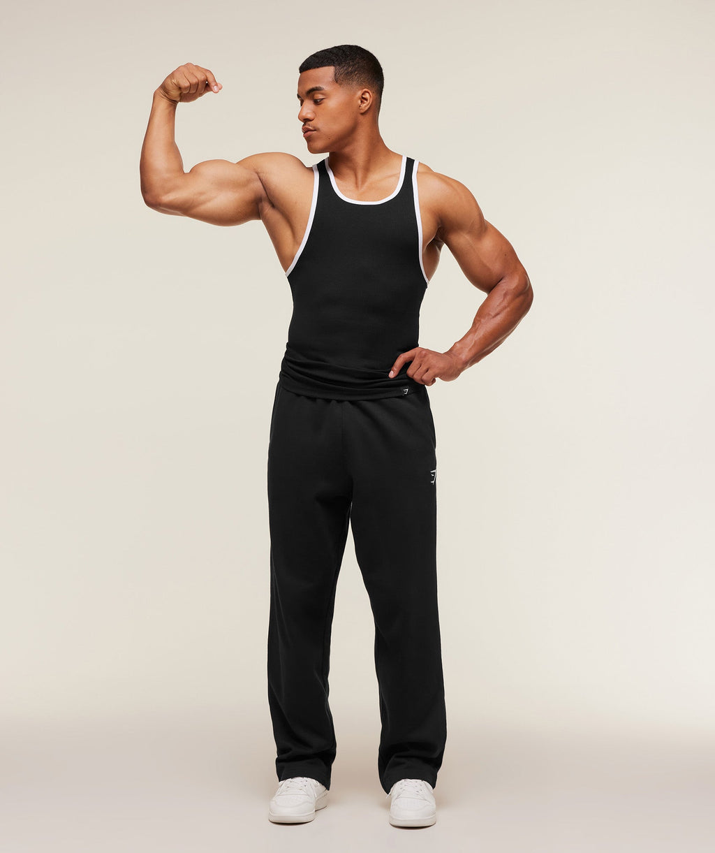 Ribbed Tank 1PK - Black/White — imagem 4
