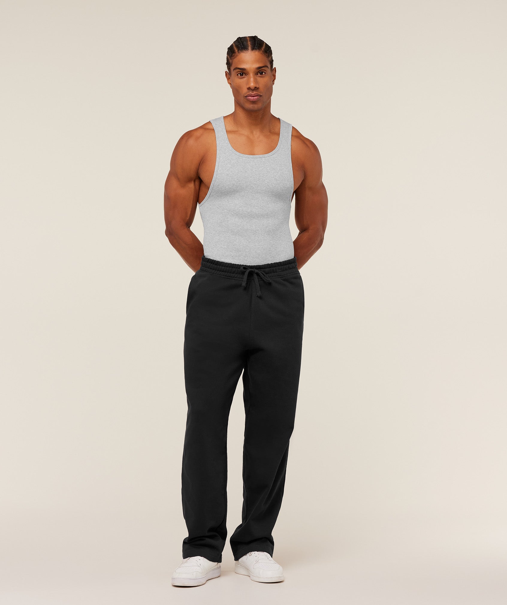 Ribbed Tank 1PK - Light Grey Core Marl — imagem 4