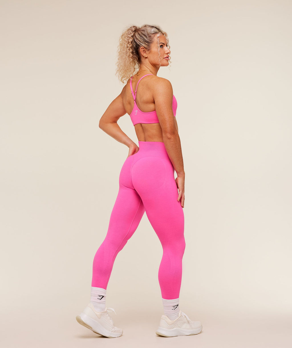 Interval Seamless Leggings - Electric Pink — imagem 5