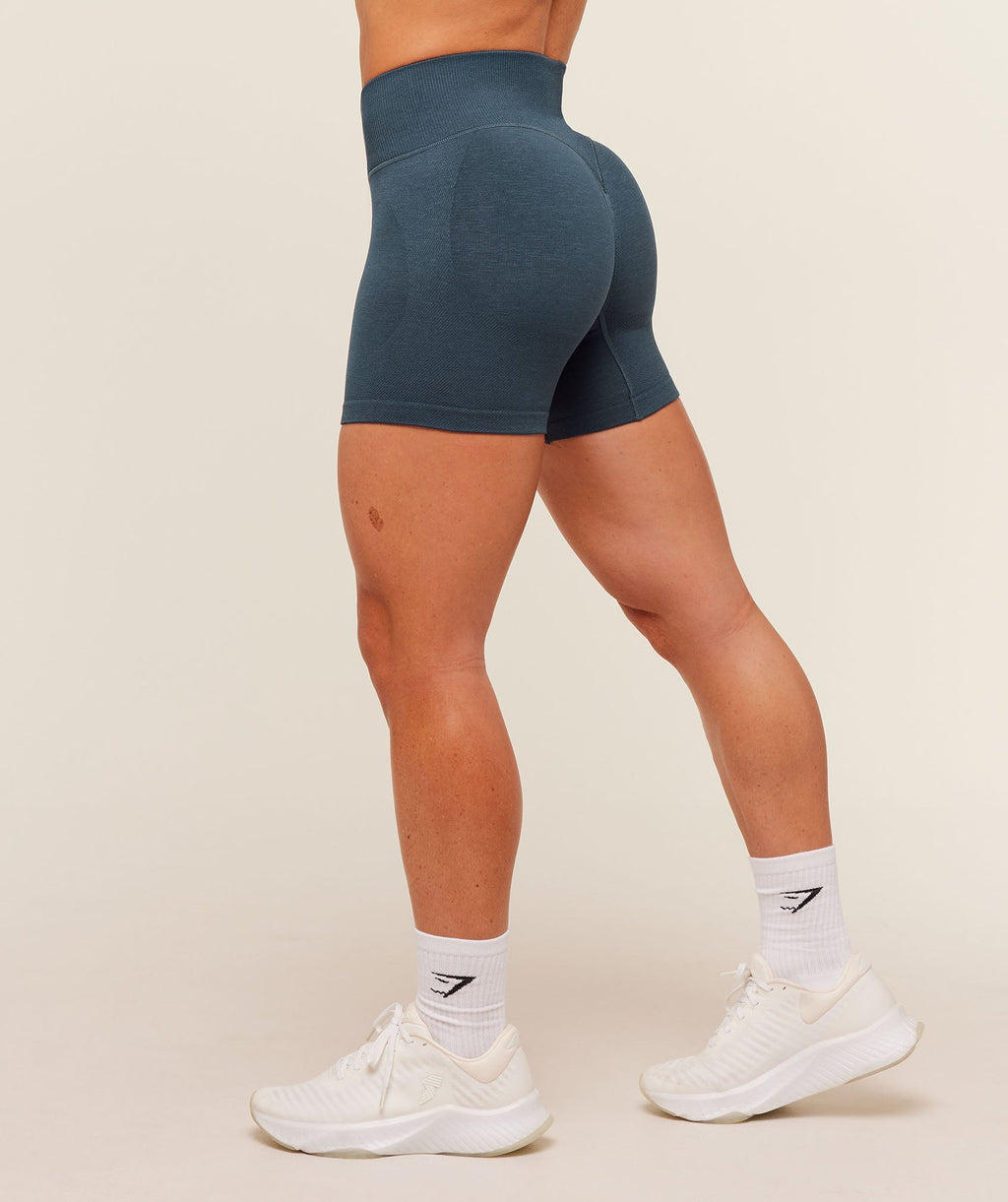 Interval Seamless Shorts - Stealth Blue — imagem 6