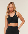 High Support Ruched Sports Bra - GS Black — imagem 1