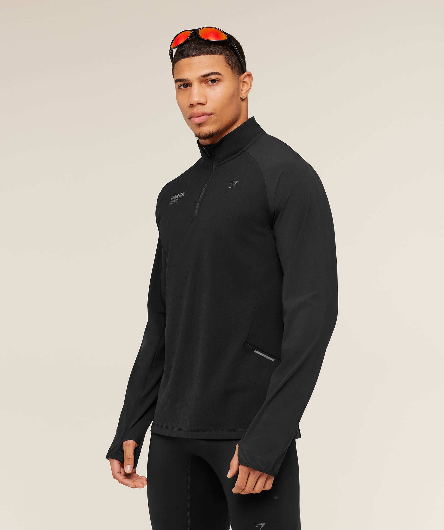 Running Elite 1/4 Zip - Black — imagem 6