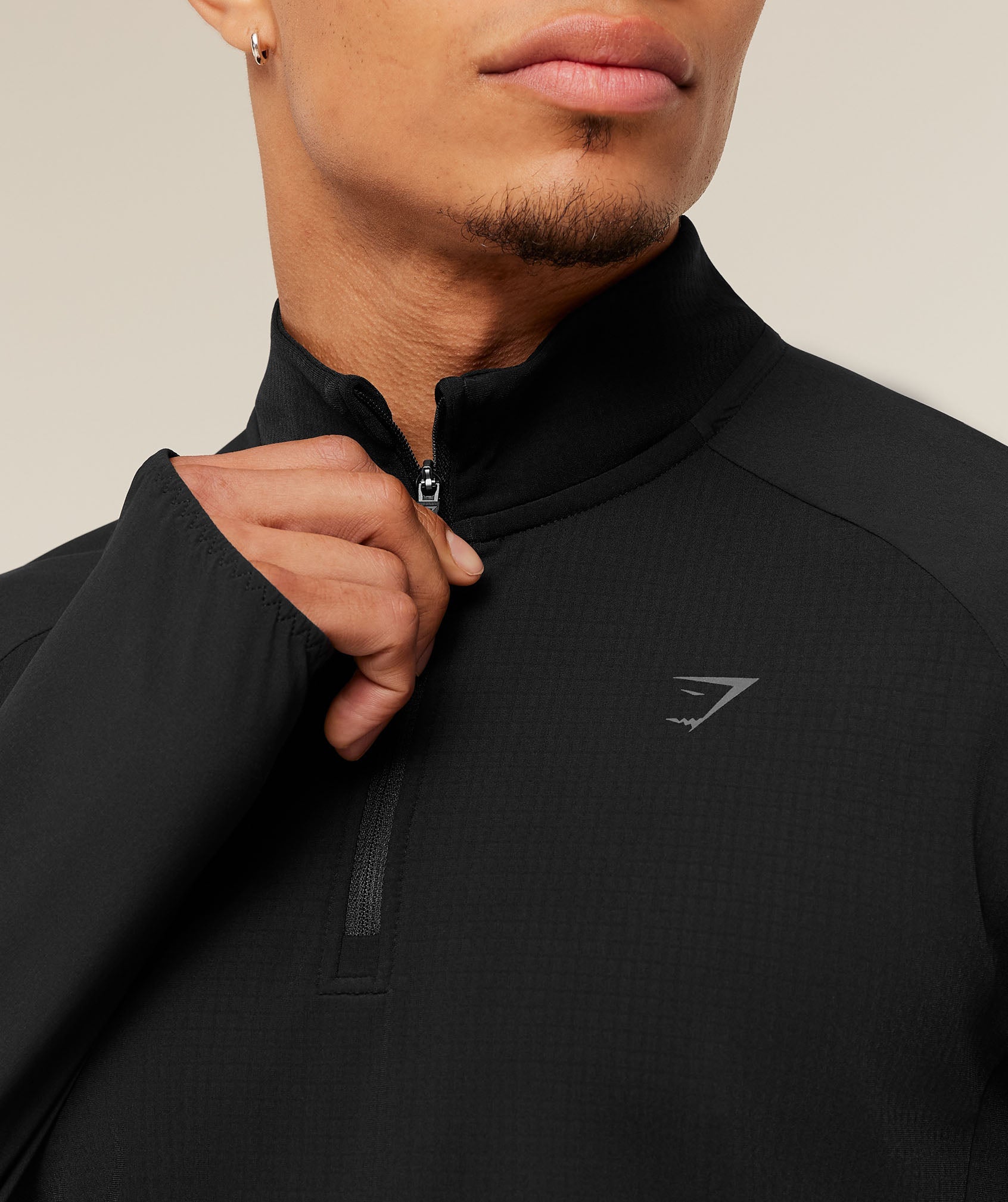 Running Elite 1/4 Zip - Black — imagem 5
