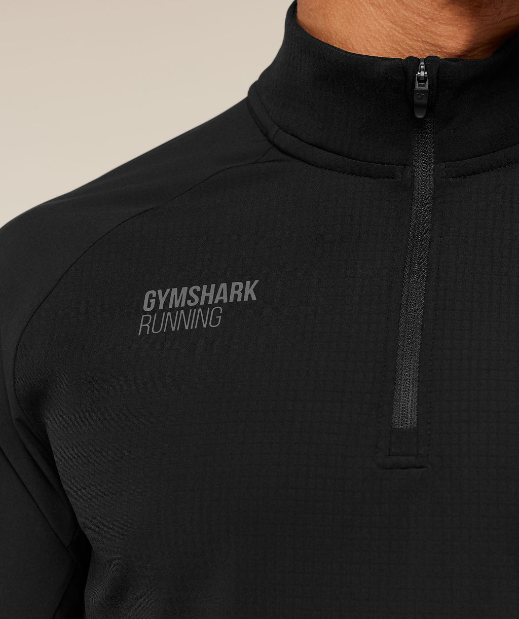 Running Elite 1/4 Zip - Black — imagem 8
